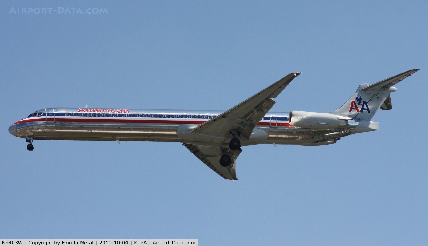 N9403W, 1992 McDonnell Douglas MD-83 (DC-9-83) C/N 53139, TPA spotting 2010