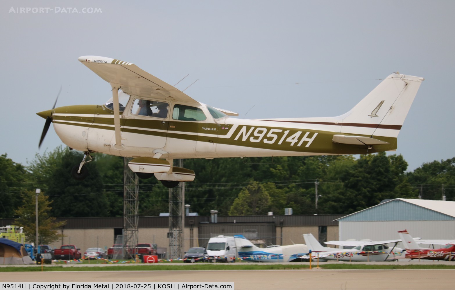 N9514H, 1975 Cessna 172M C/N 17266192, EAA OSH 2018