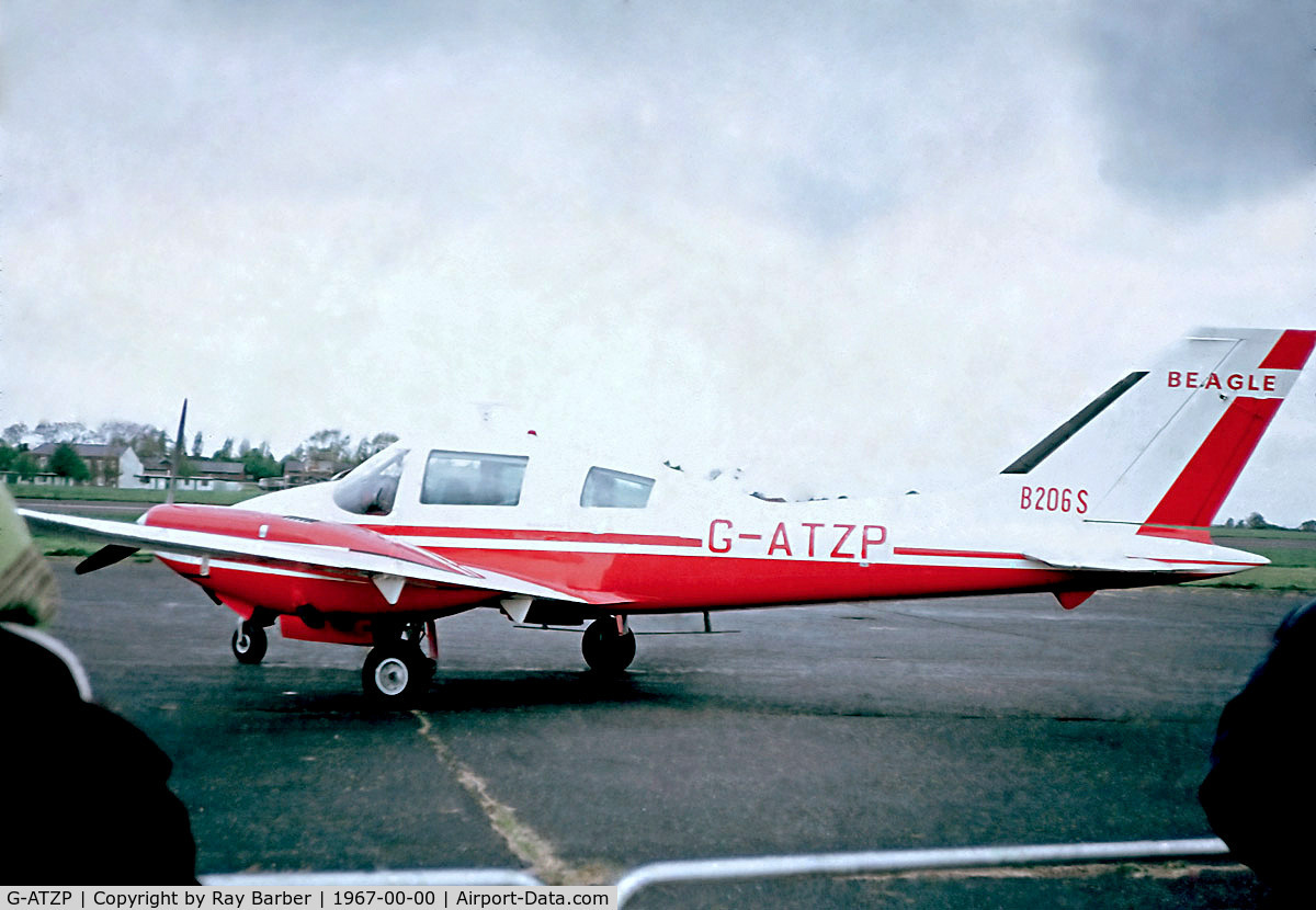 G-ATZP, 1966 Beagle B-206 Series 2 C/N B046, G-ATZP   Beagle B.206S Srs.2 [B046] (Place & Date unknown) @ 1967