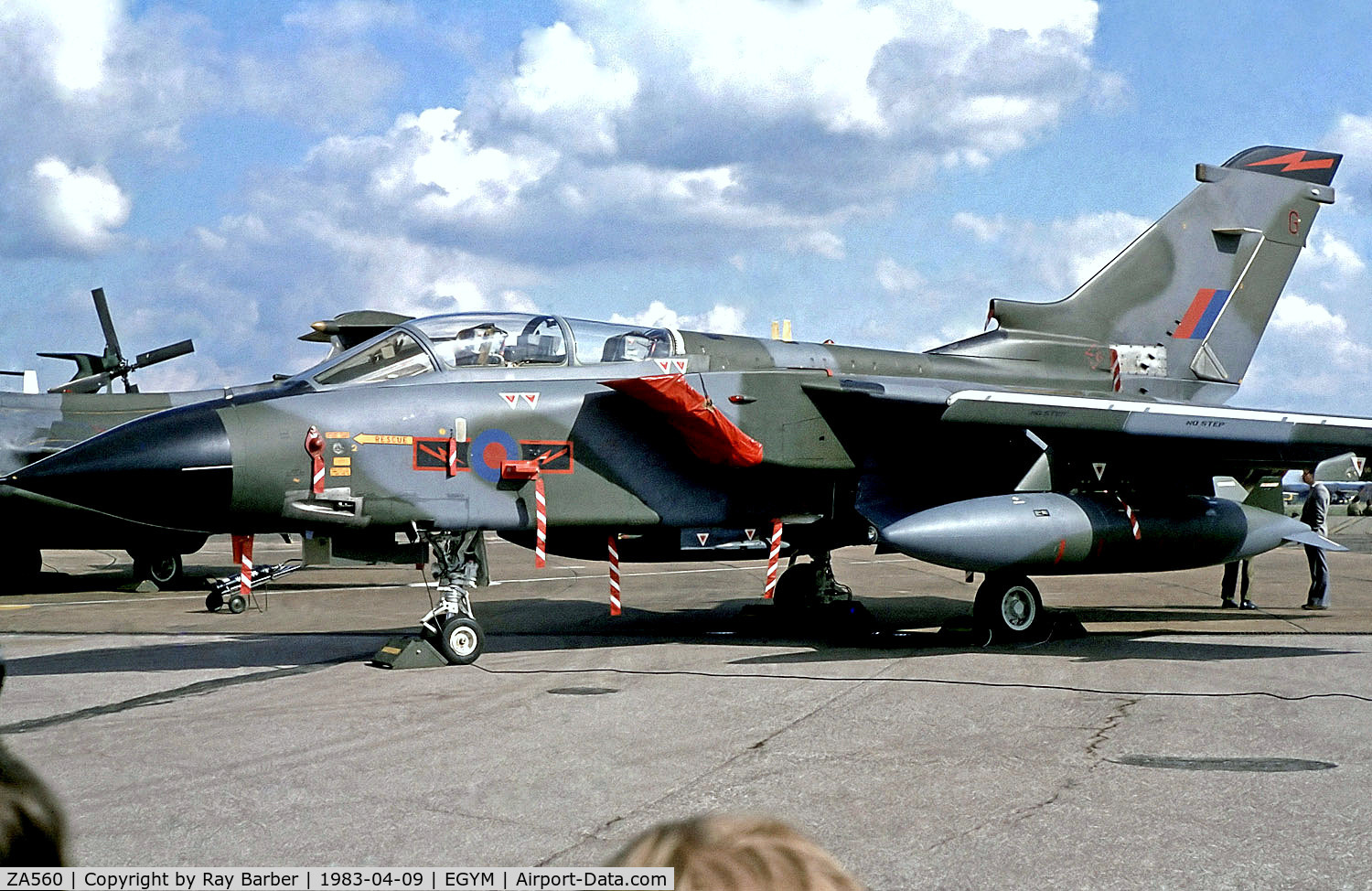 ZA560, 1981 Panavia Tornado GR.1 C/N 082/BS024/3044, ZA560   BAe/Panavia Tornado GR.1 [BS024] (Royal Air Force) RAF Marham~G 09/04/1983