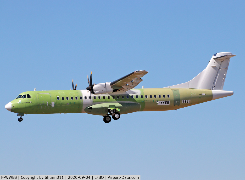 F-WWEB, 2020 ATR 72-600 C/N 1633, C/n 1633 - For Air New Zealand