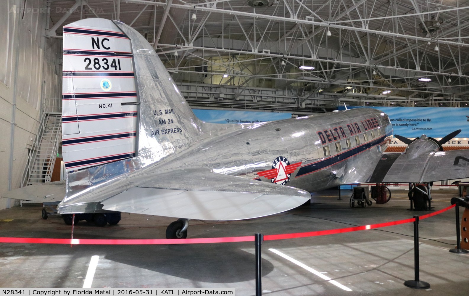 N28341, 1940 Douglas DC-3-G202A C/N 3278, ATL spotting 2016 Delta Museum