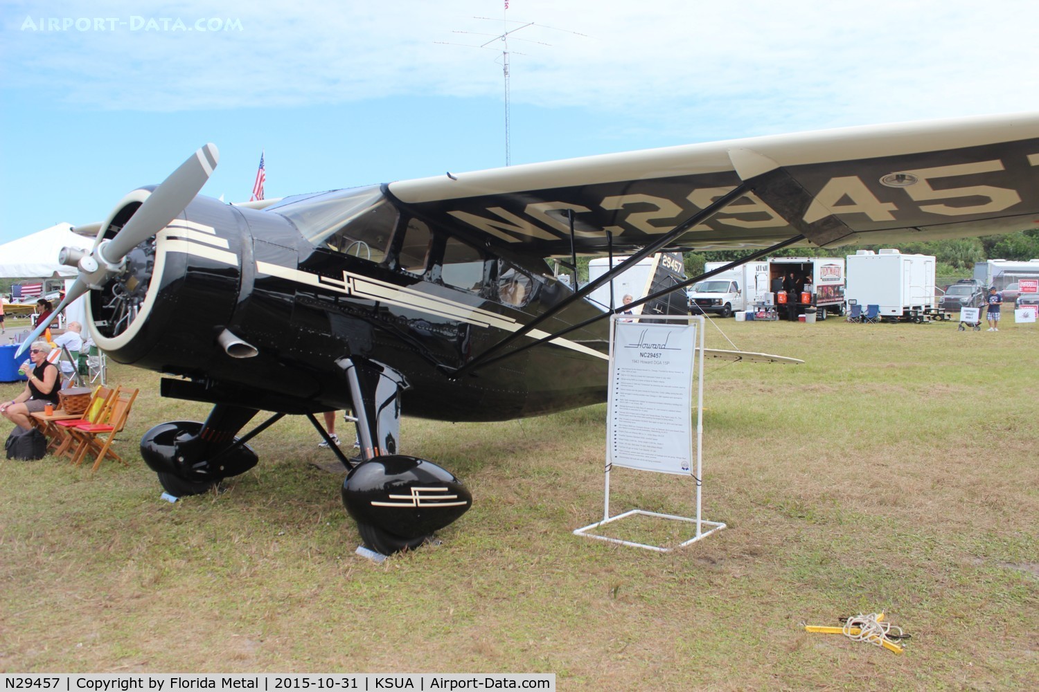 N29457, 1943 Howard Aircraft DGA-15P (NH-1) C/N 782, Stuart 2015