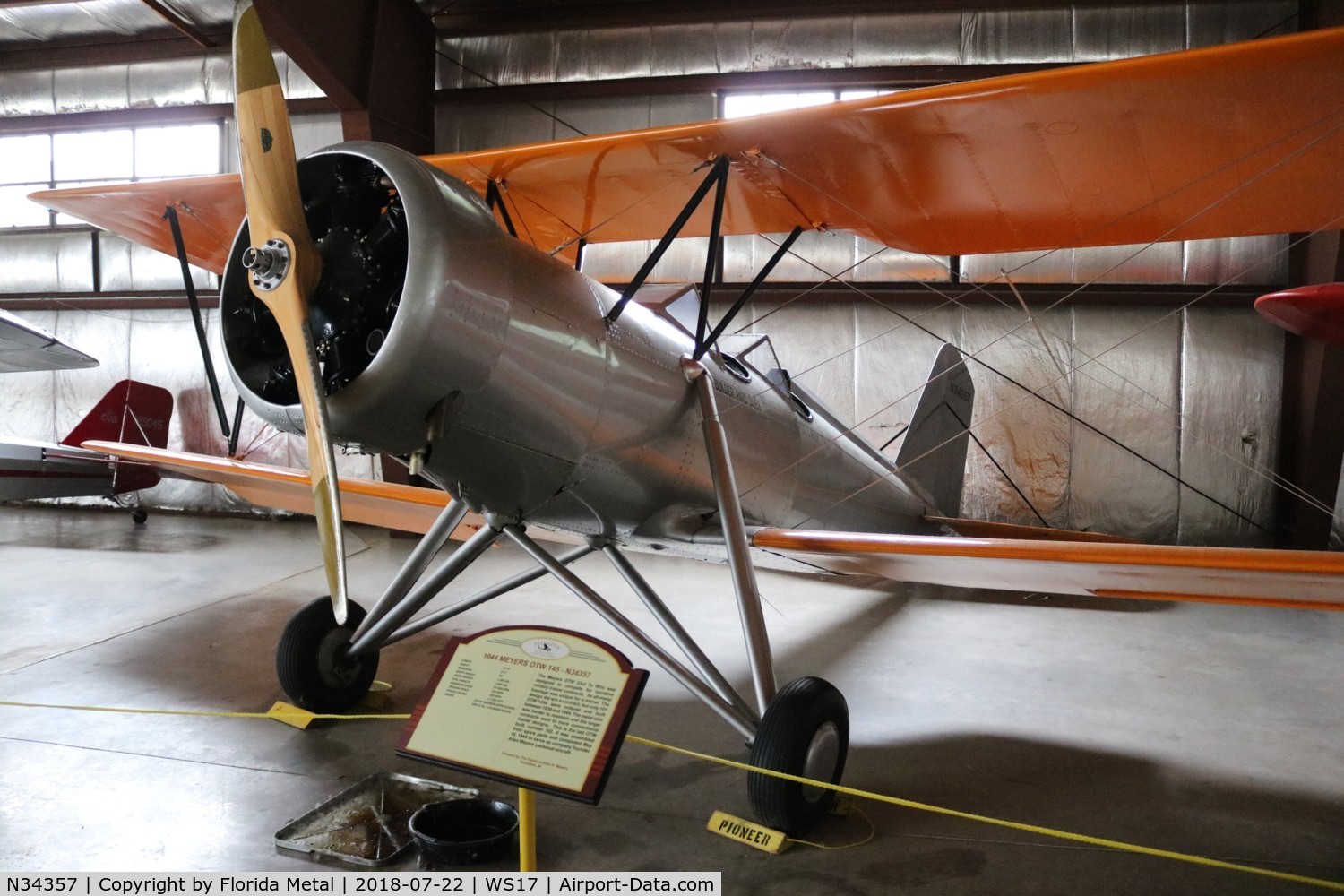 N34357, 1944 Meyers OTW-145 C/N 102, EAA Museum 2018