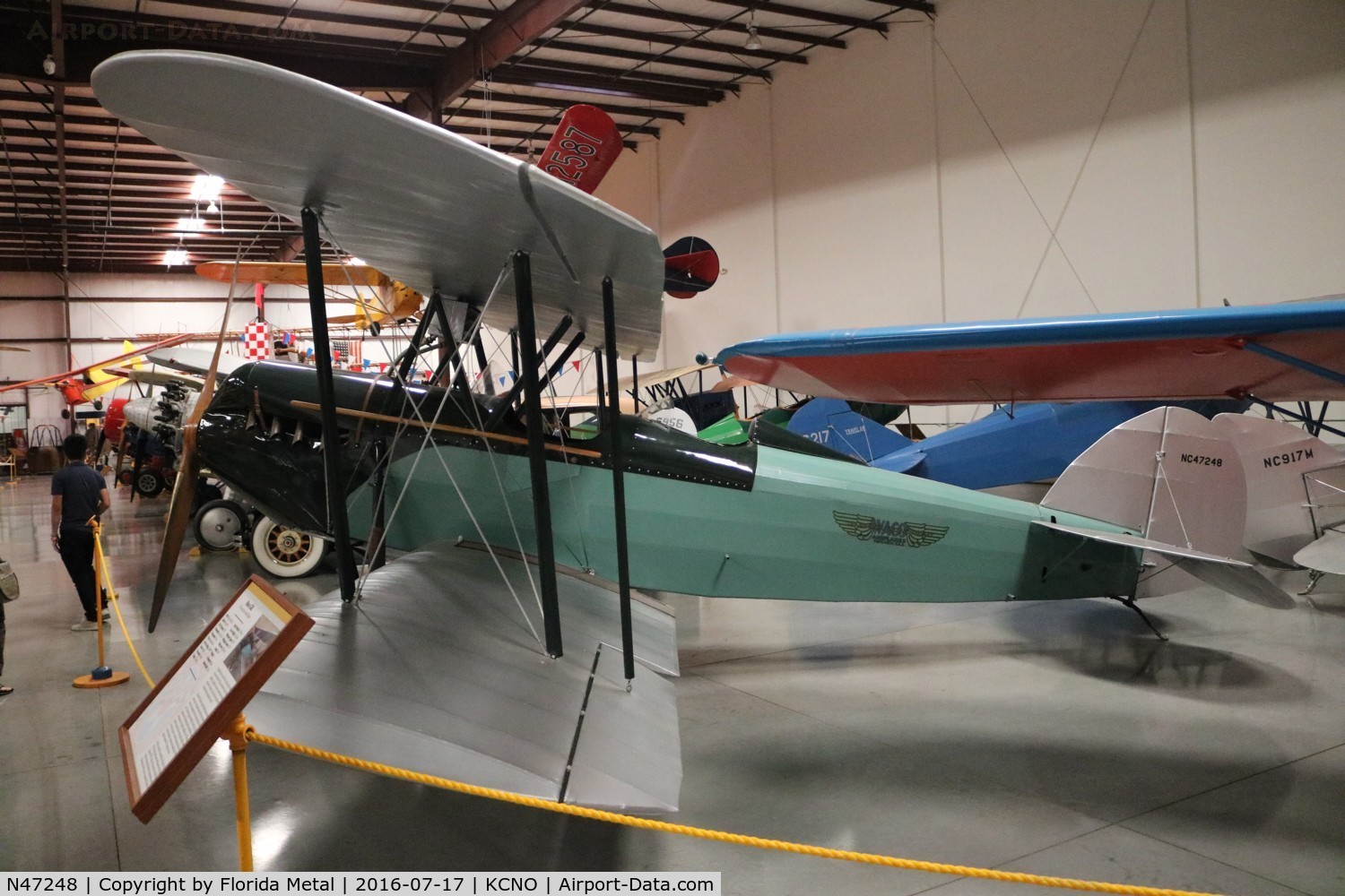 N47248, 1928 Waco GXE C/N 1315, Yanks Museum 2016