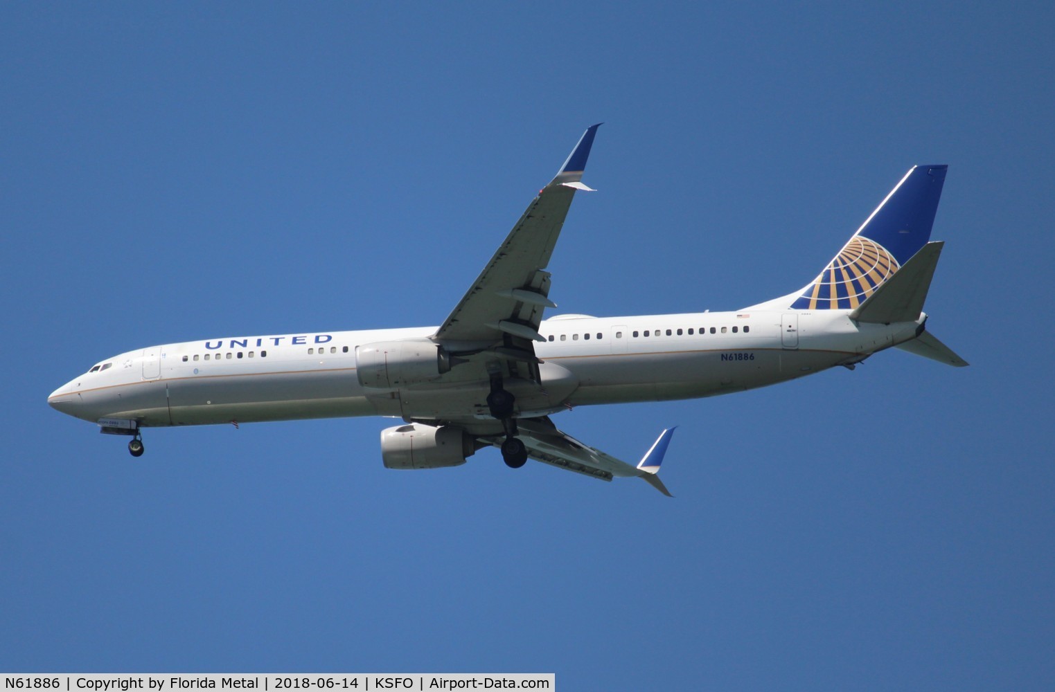 N61886, 2015 Boeing 737-924/ER C/N 42190, SFO spotting 2018