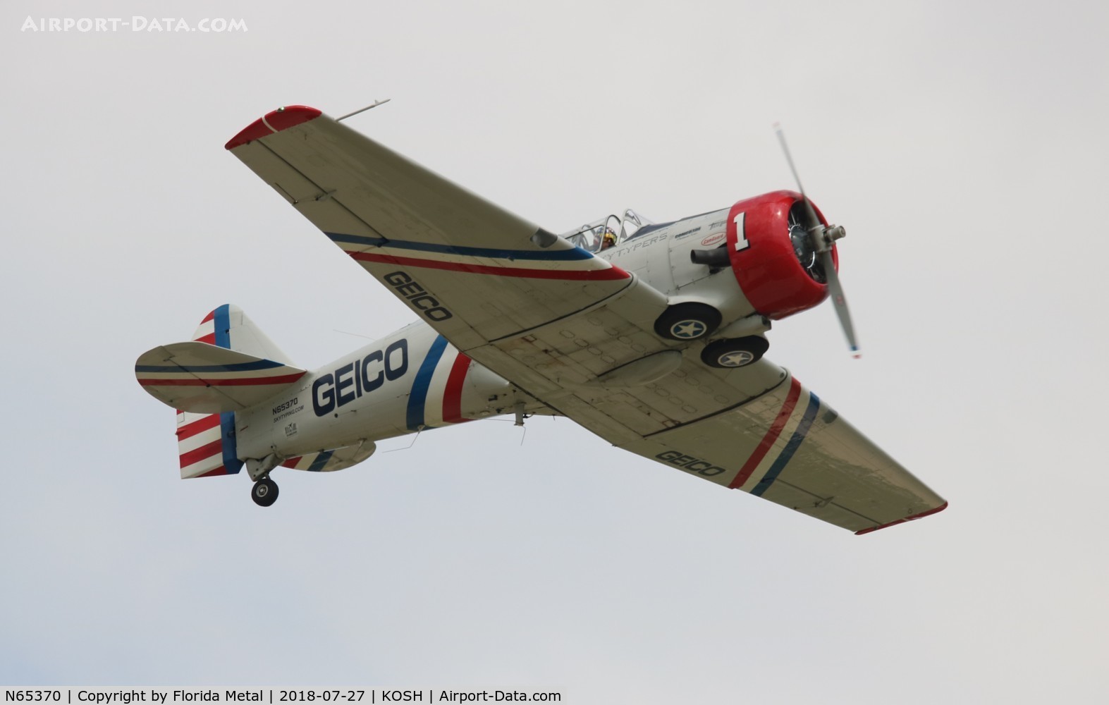 N65370, 1941 North American SNJ-2 Texan C/N 2562, EAA OSH 2018