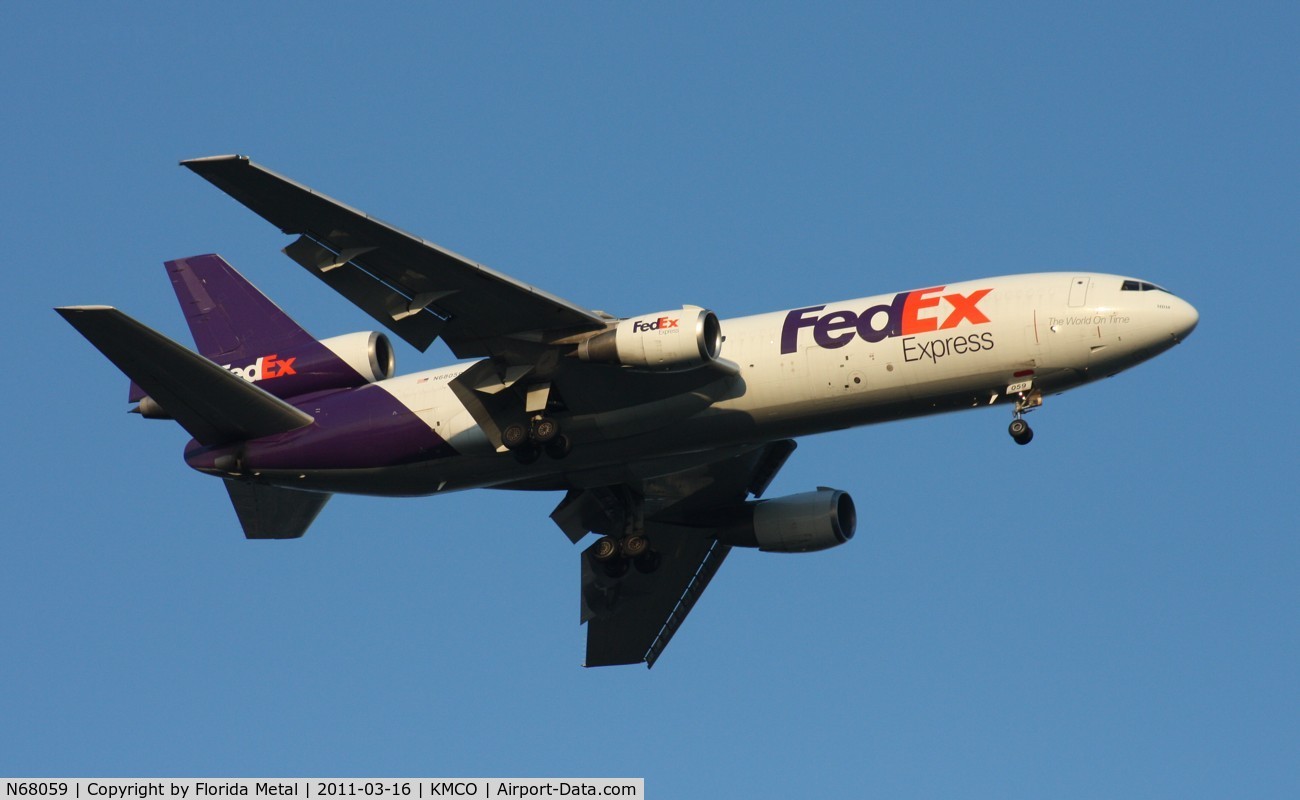 N68059, 1972 McDonnell Douglas MD-10-10F C/N 46907, MCO spotting 2011