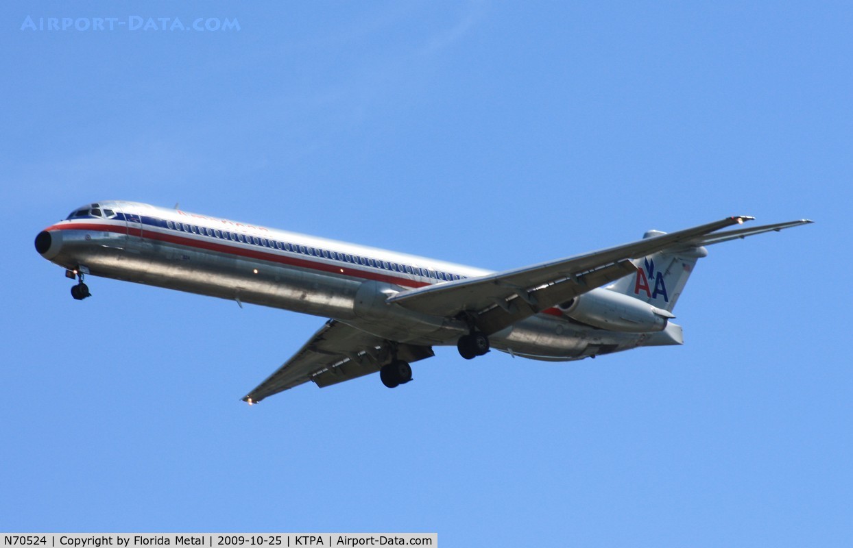 N70524, 1990 McDonnell Douglas MD-82 (DC-9-82) C/N 49916, TPA spotting 2009