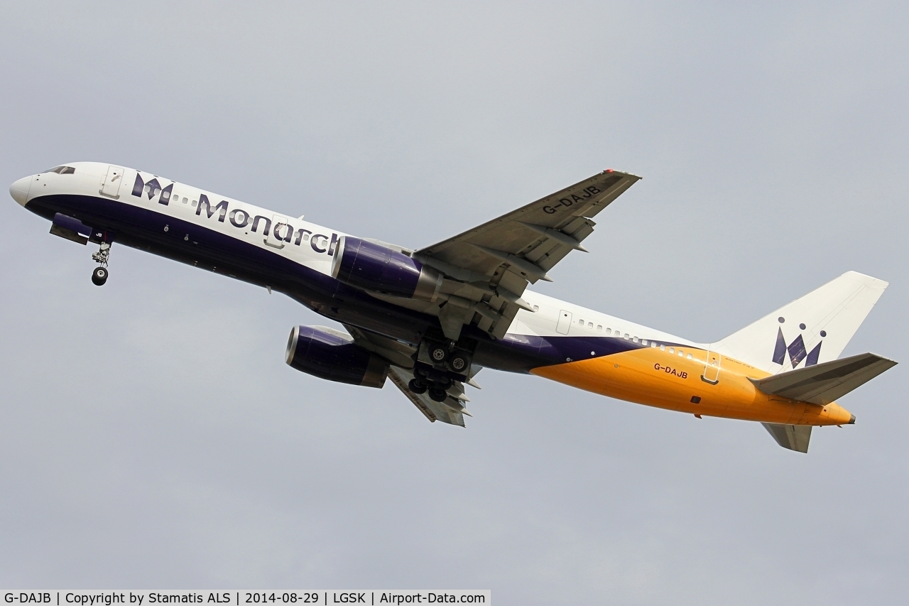 G-DAJB, 1987 Boeing 757-2T7 C/N 23770, MONARCH AIRLINES
