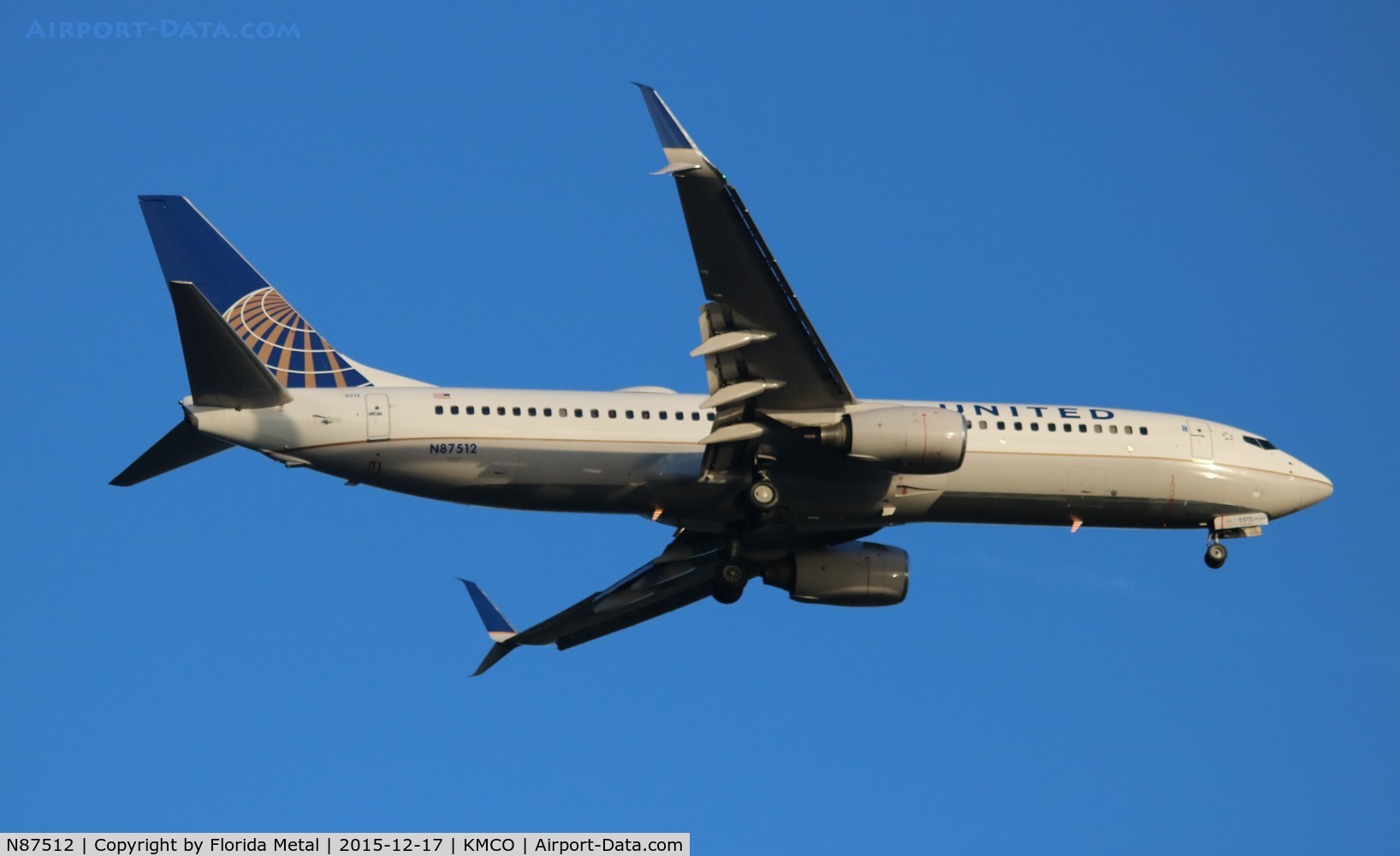 N87512, 2008 Boeing 737-824 C/N 33458, MCO spotting 2015