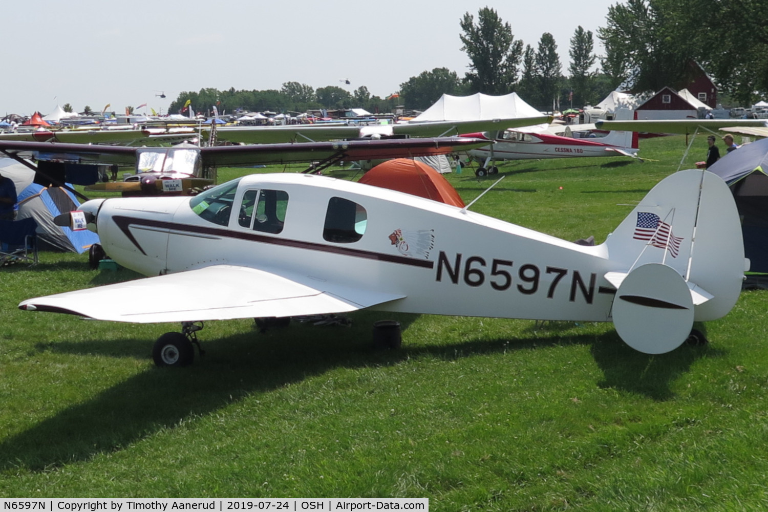 N6597N, 1950 Bellanca 14-19 Cruisair Senior C/N 2050, 1950 Bellanca 14-19, c/n: 2050, AirVenture 2019