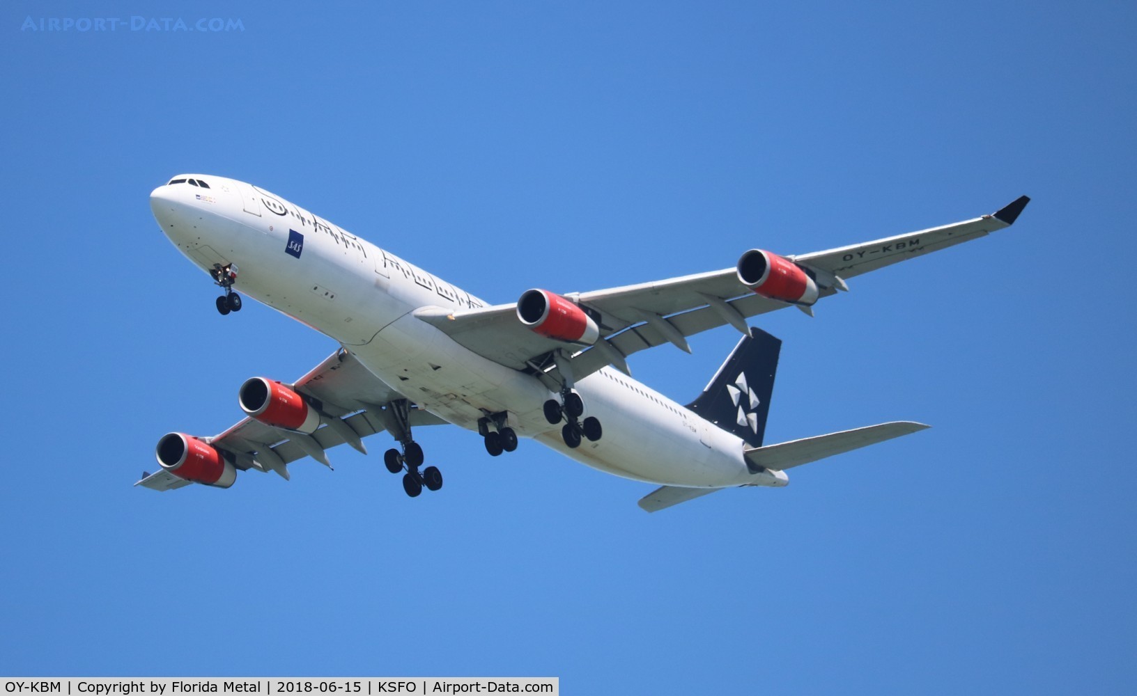OY-KBM, 2002 Airbus A340-313X C/N 450, SFO spotting 2018