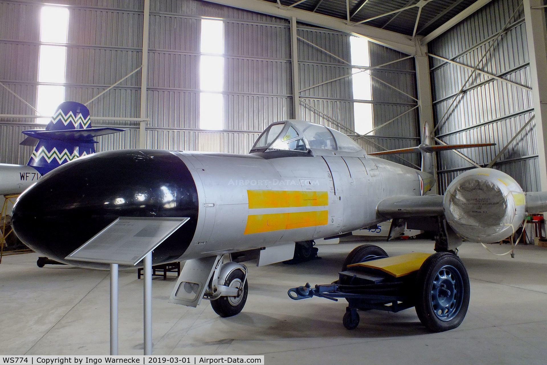 WS774, 1954 Gloster Meteor NF(T).14 C/N Not found WS774, Gloster (Armstrong Whitworth) Meteor NF(T)14 at the Malta Aviation Museum, Ta' Qali