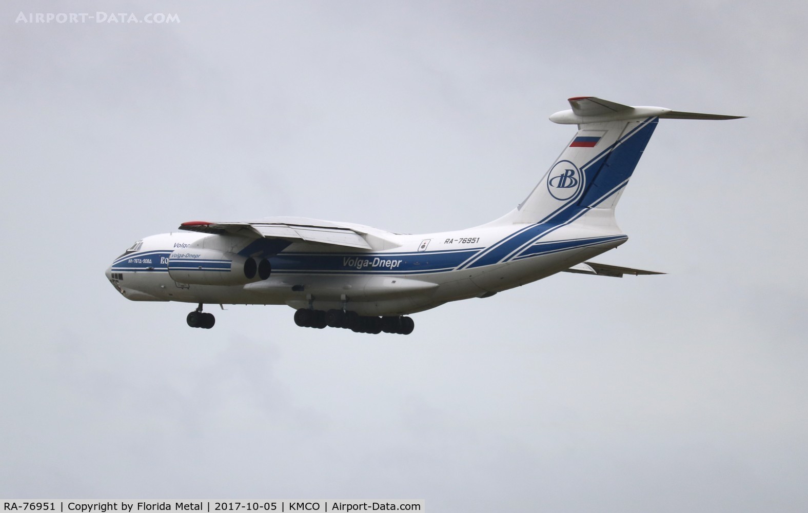 RA-76951, 2007 Ilyushin Il-76TD-90VD C/N 2073421704, MCO spotting 2017
