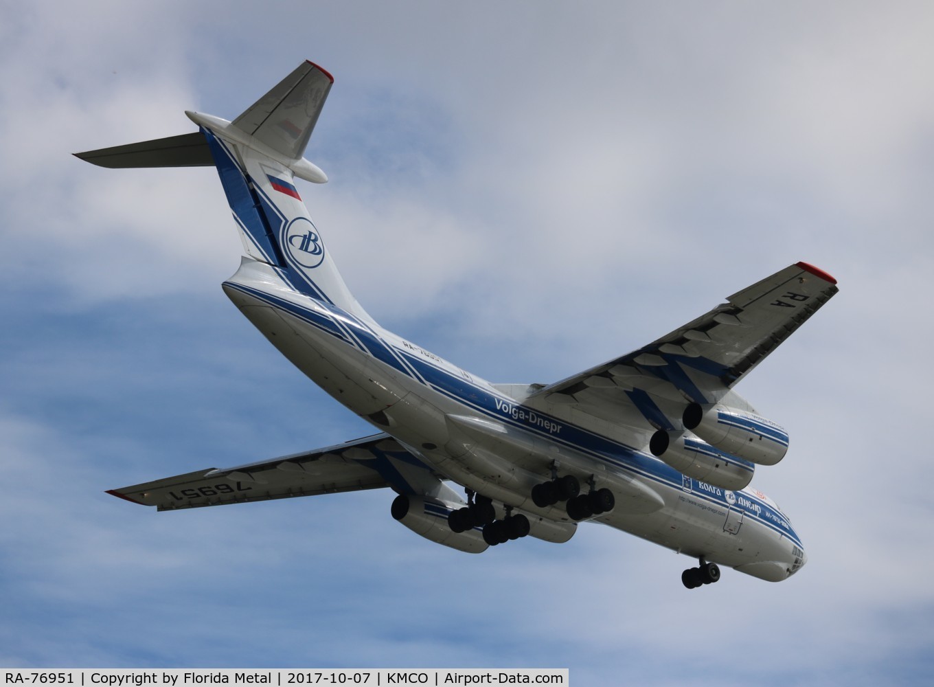 RA-76951, 2007 Ilyushin Il-76TD-90VD C/N 2073421704, MCO spotting 2017