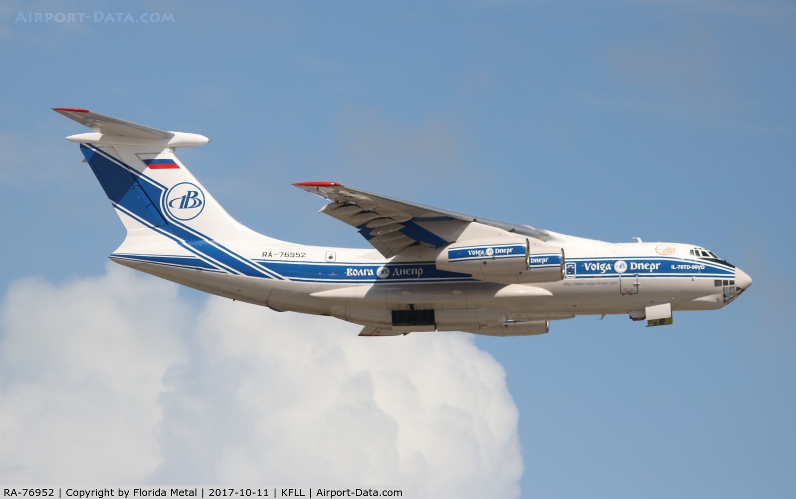 RA-76952, 2010 Ilyushin Il-76TD-90VD C/N 2093422743, FLL spotting 2017