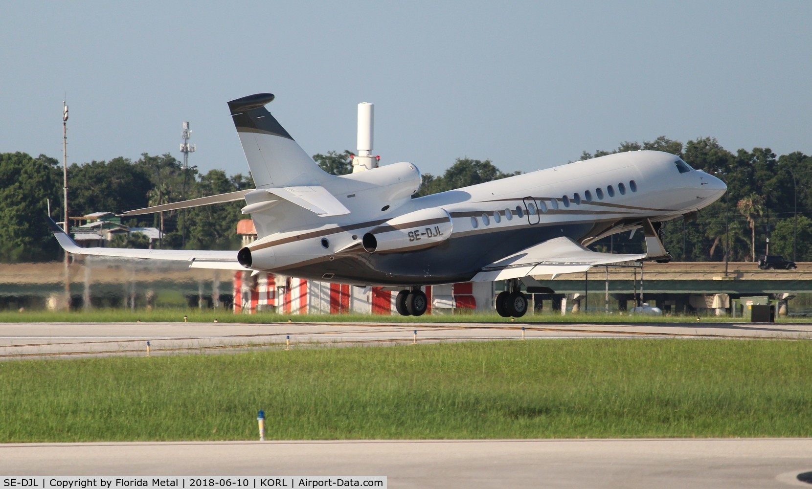 SE-DJL, 2008 Dassault Falcon 7X C/N 040, ORL spotting 2018