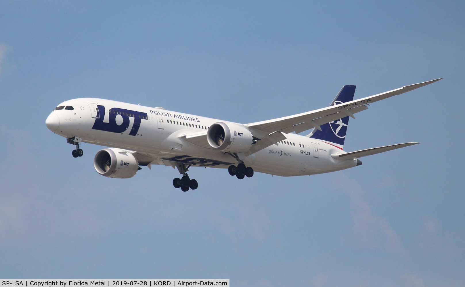 SP-LSA, 2018 Boeing 787-9 Dreamliner C/N 38083, ORD spotting 2019