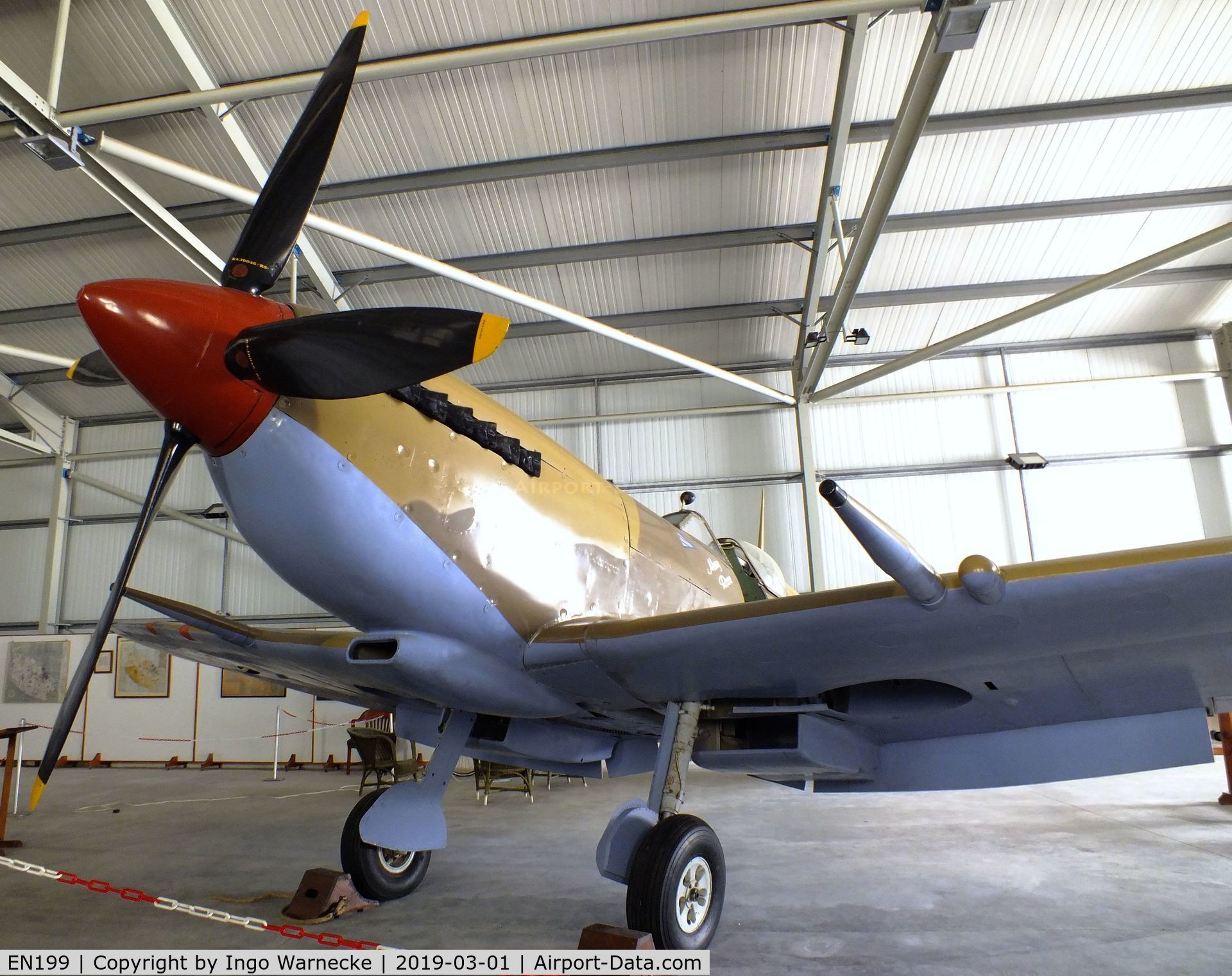 EN199, 1942 Supermarine 361 Spitfire F.IXe C/N 3677, Supermarine Spitfire F IXe at the Malta Aviation Museum, Ta' Qali