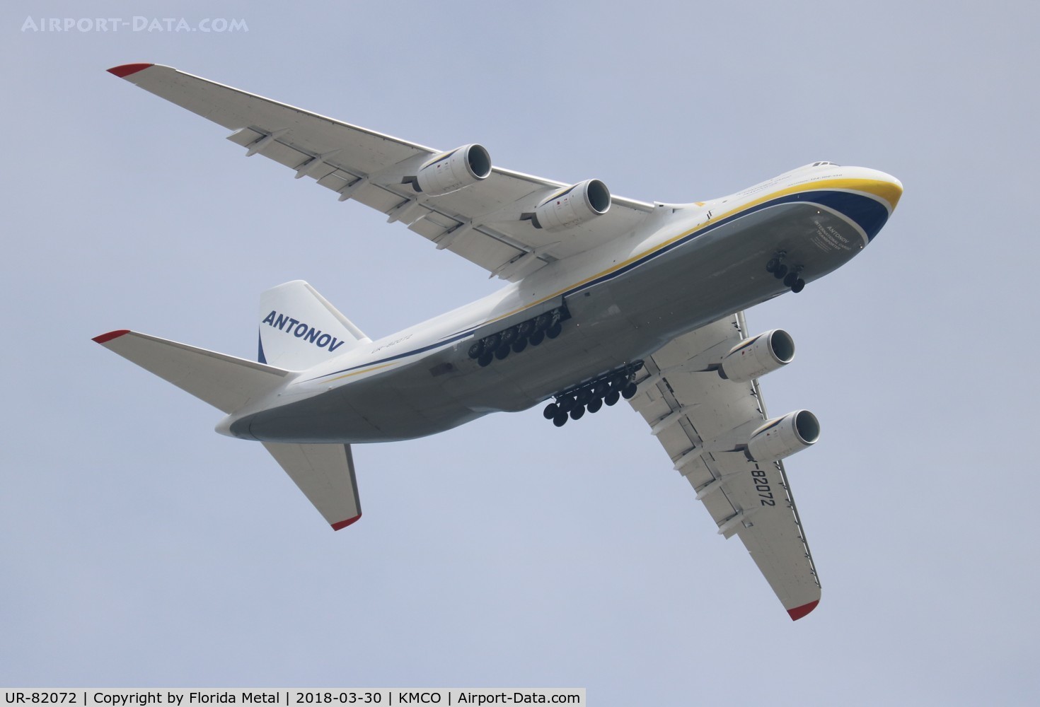 UR-82072, 1993 Antonov An-124-100 Ruslan C/N 9773053359136, MCO spotting 2018