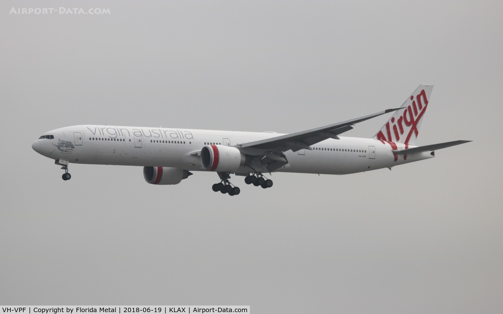 VH-VPF, 2009 Boeing 777-3ZG/ER C/N 37940, LAX spotting 2018