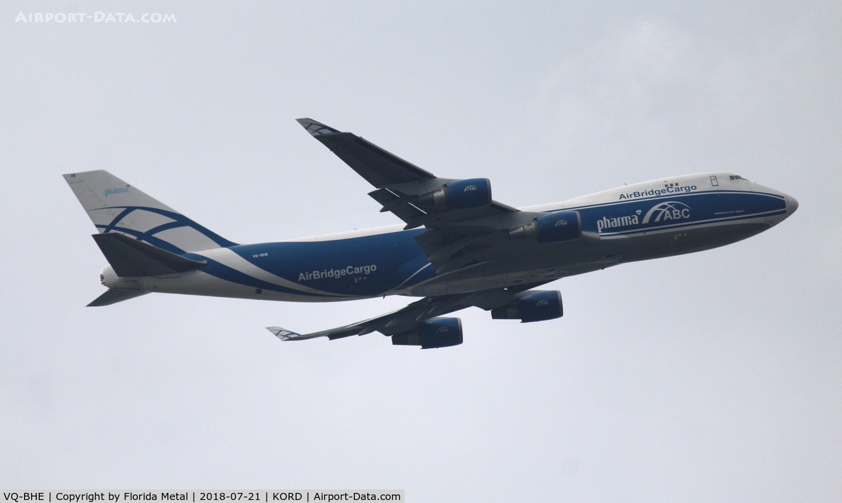 VQ-BHE, 2008 Boeing 747-4KZF (SCD) C/N 36784, ORD Spotting 2018