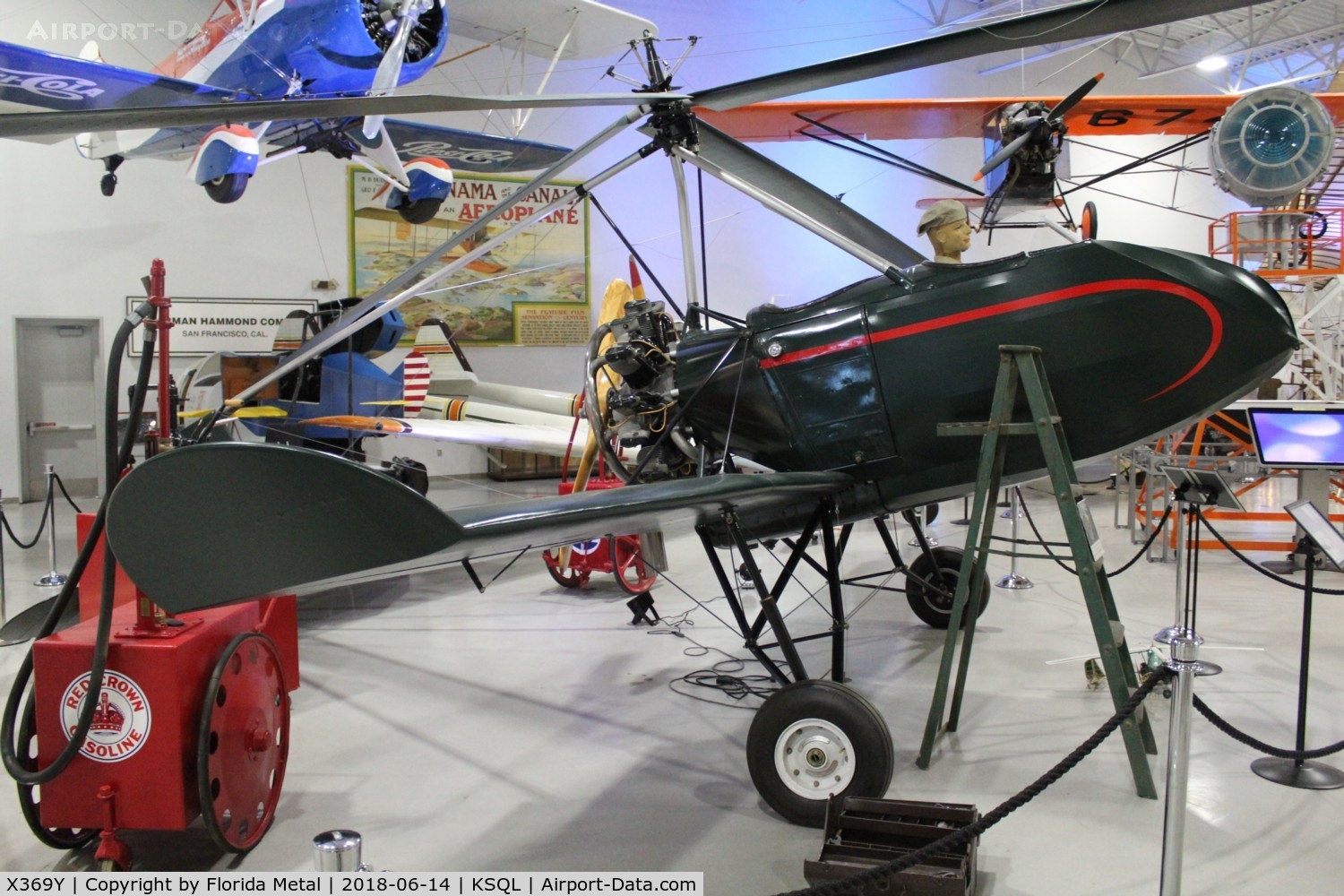 X369Y, 1931 Buhl A-1 Autogyro C/N 01, Hiller Museum 2018
