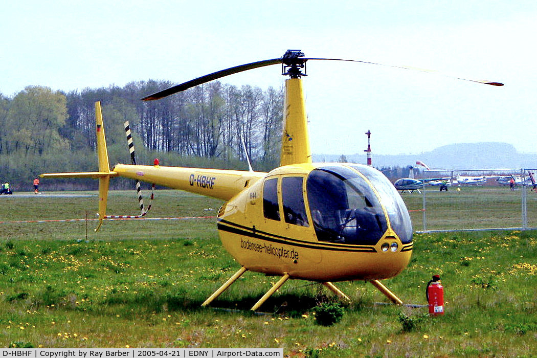 D-HBHF, 2002 Robinson R44 Raven C/N 1184, D-HBHF   Robinson R-44 Raven [1184] (Bodensee Helicopter) Friedrichshafen~D 21/04/2005