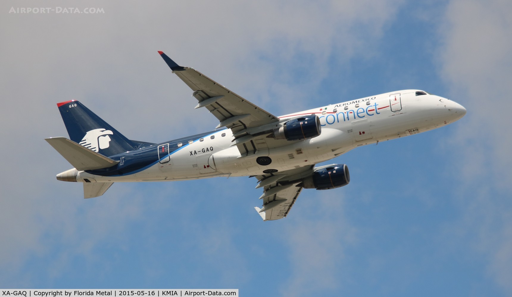 XA-GAQ, 2006 Embraer 170LR (ERJ-170-100LR) C/N 17000141, MIA spotting 2015