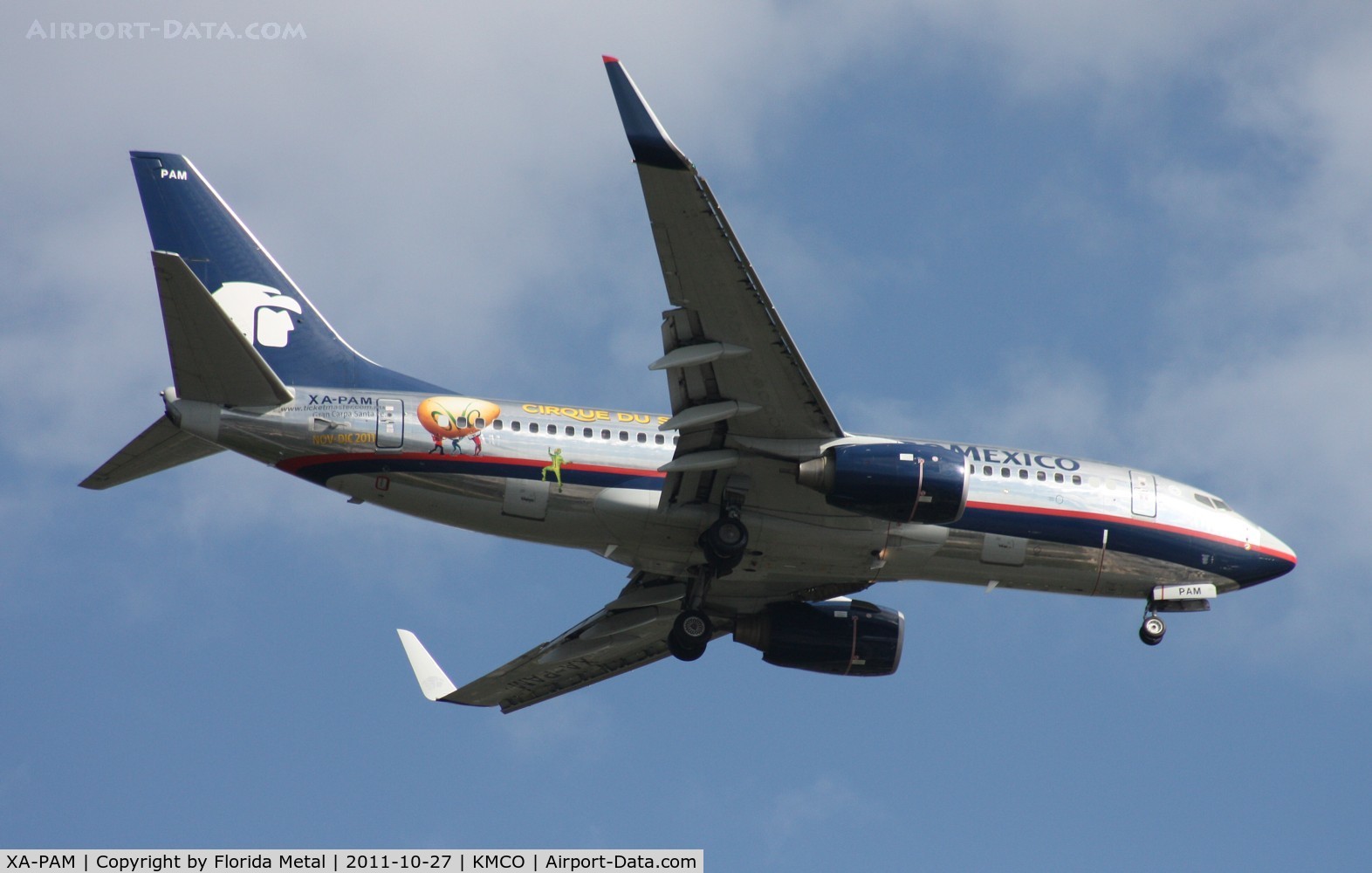 XA-PAM, 2005 Boeing 737-752 C/N 34293, MCO spotting 2011