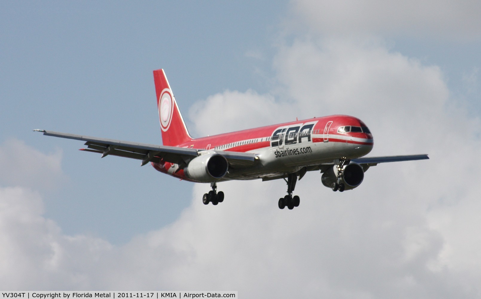 YV304T, Boeing 757-21B C/N 24714, MIA spotting 2011