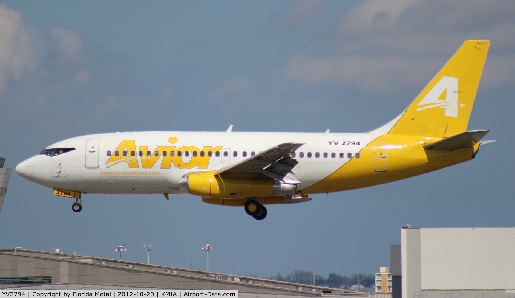 YV2794, 1984 Boeing 737-232 C/N 23089, MIA spotting 2012