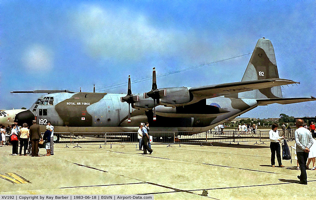 XV192, 1967 Lockheed C-130K Hercules C.1 C/N 382-4212, XV192   Lockheed C-130K Hercules C1 [4212] (Royal Air Force) RAF Brize Norton~G @ 18/06/1983