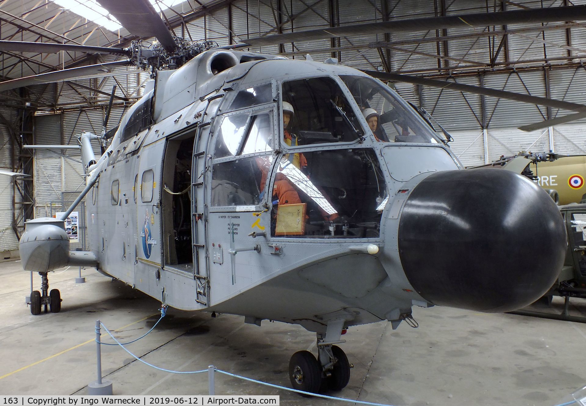 163, 1974 Aérospatiale SA-321G Super Frelon C/N 163, Sud Aviation (Aerospatiale) SA.321G Super Frelon at the Musee de l'ALAT et de l'Helicoptere, Dax