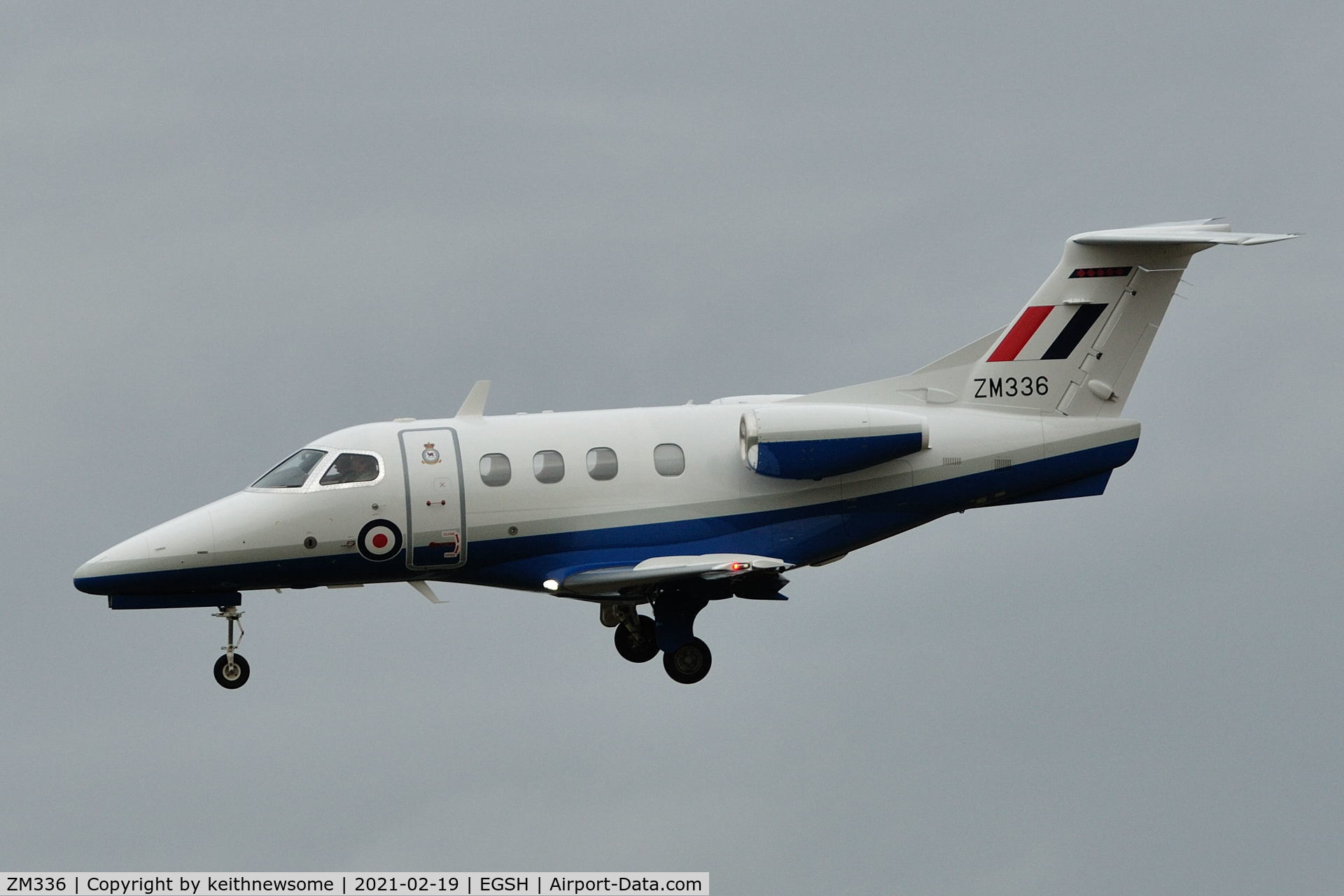 ZM336, Embraer EMB-500 Phenom C/N 50000384, Crew training.