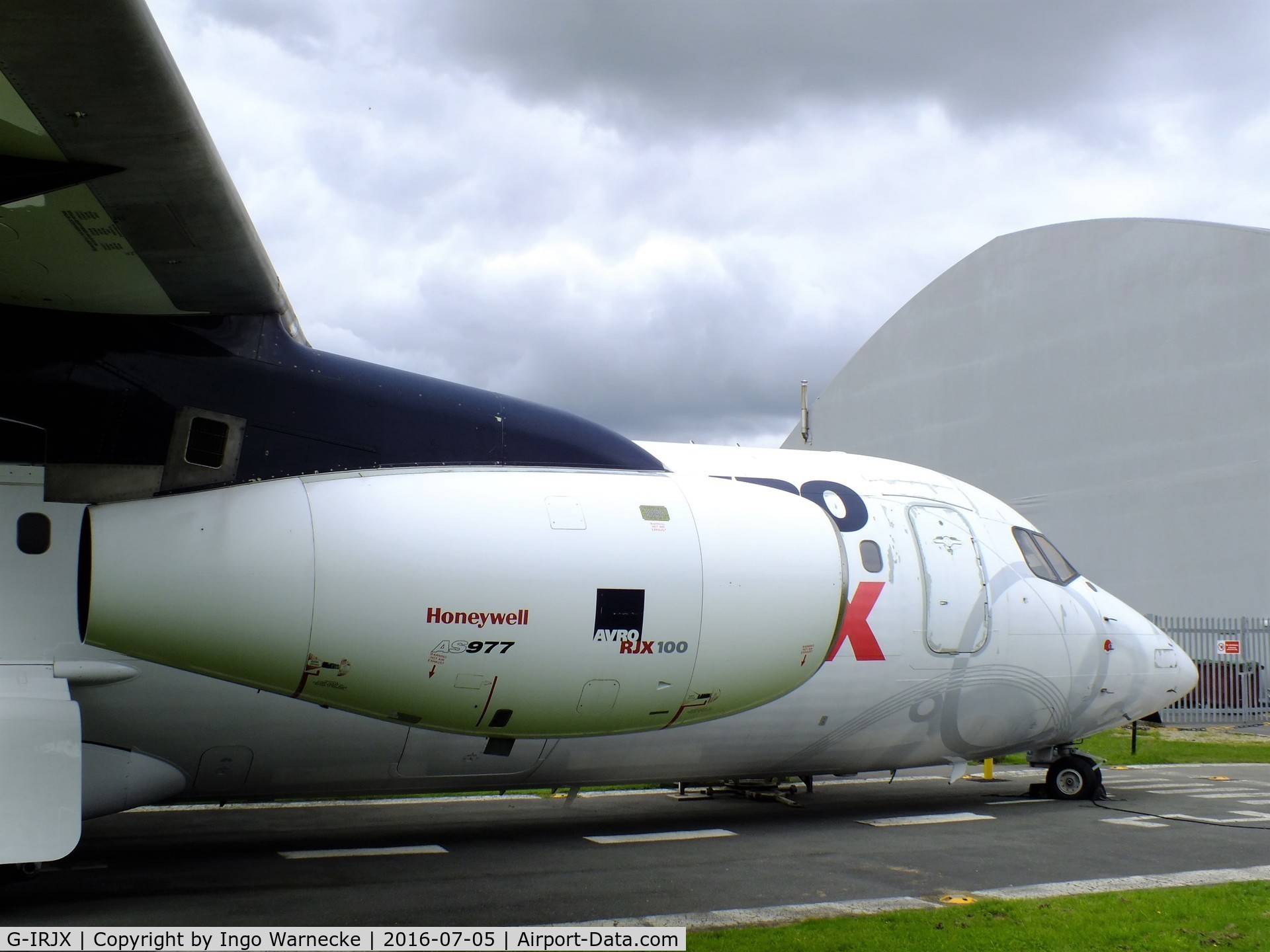 G-IRJX, 2001 British Aerospace Avro 146-RJ100 C/N E3378, BAe 146-RJ100 / Avro RJX at Manchester Airport Viewing Park