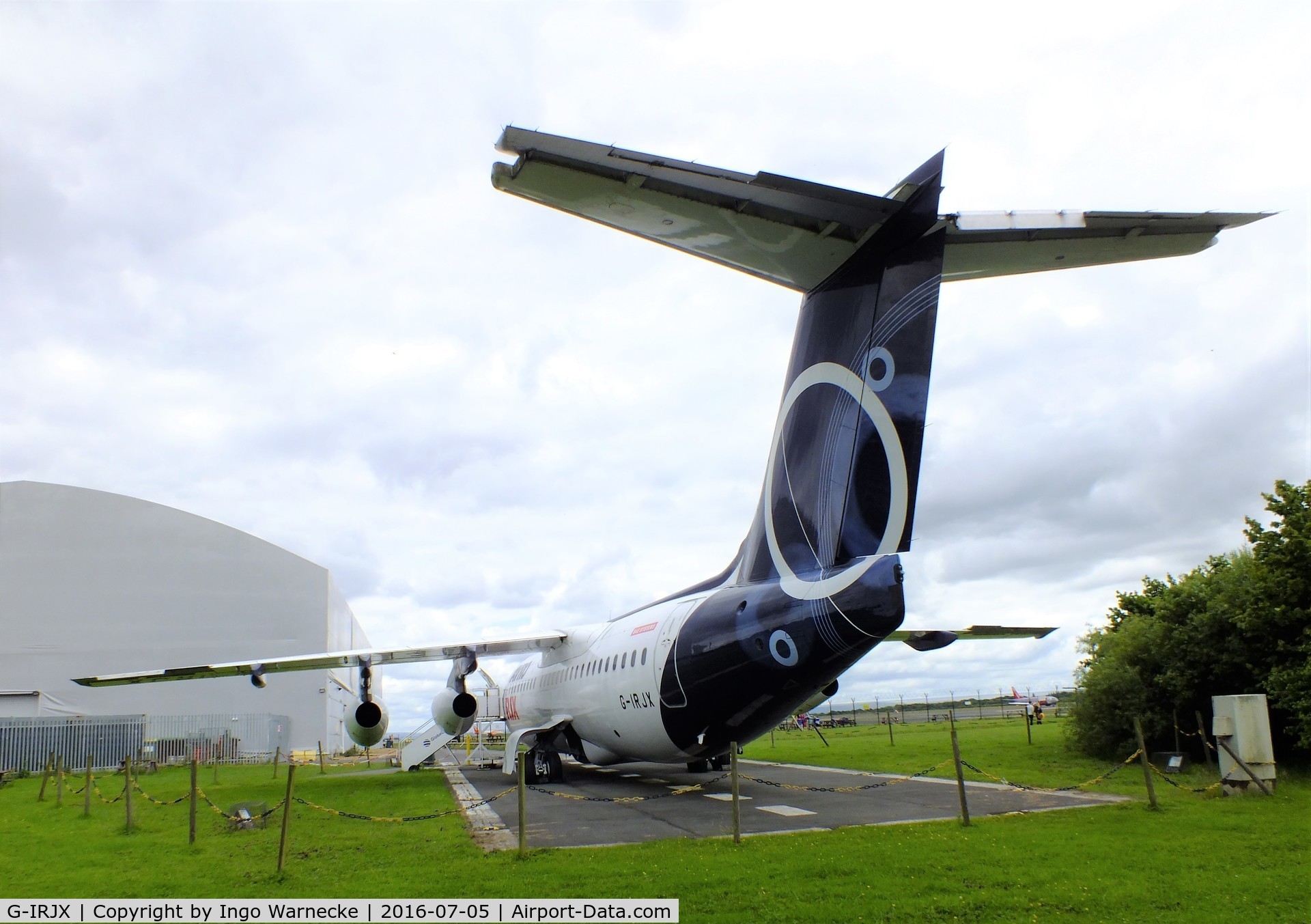 G-IRJX, 2001 British Aerospace Avro 146-RJ100 C/N E3378, BAe 146-RJ100 / Avro RJX at Manchester Airport Viewing Park