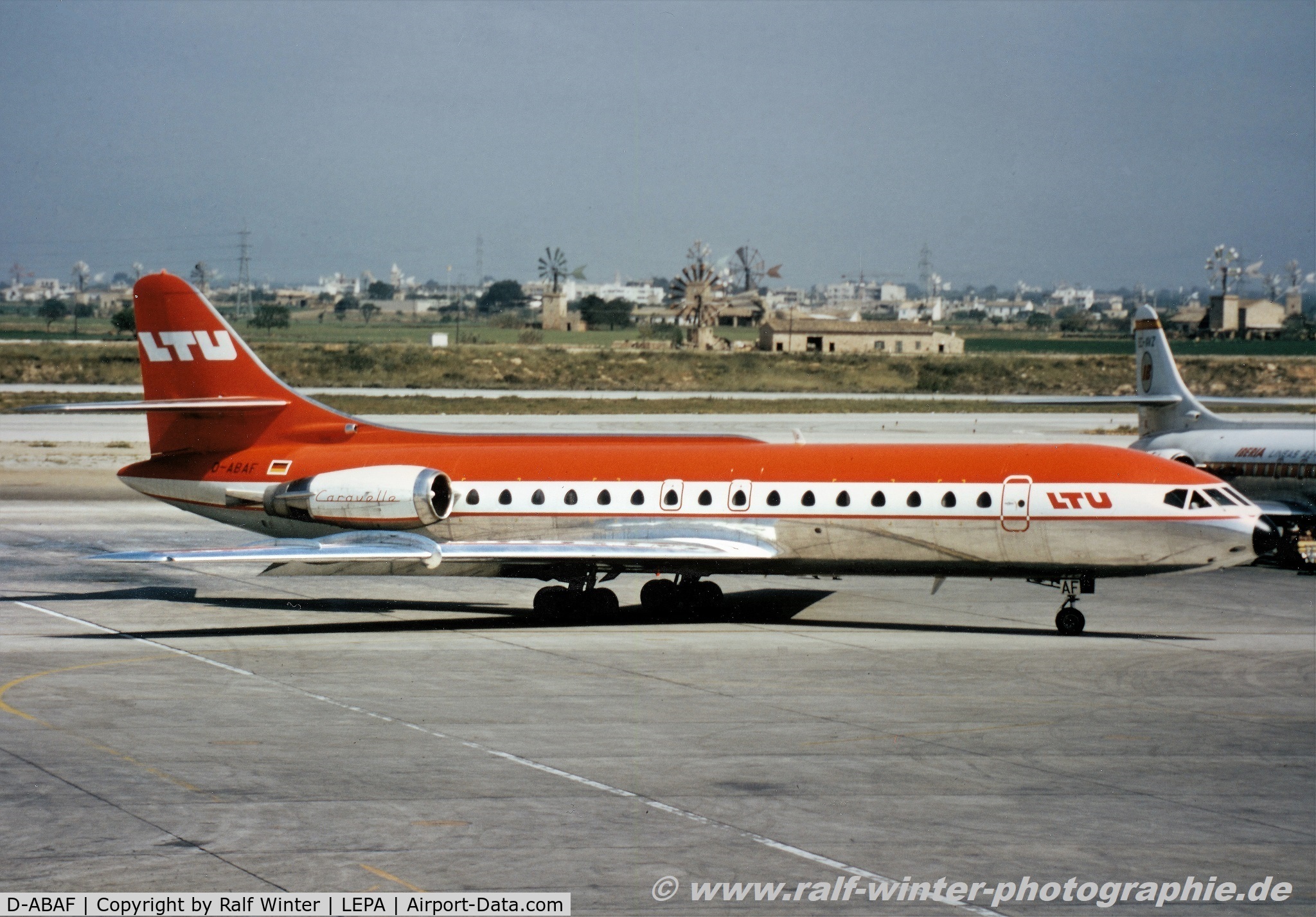 D-ABAF, 1969 Sud Aviation SE-210 Caravelle 10R C/N 263, Sud Aviation SE-210 Caravelle 10R - LTU - 263 - D-ABAF - 05.1972 - PMI