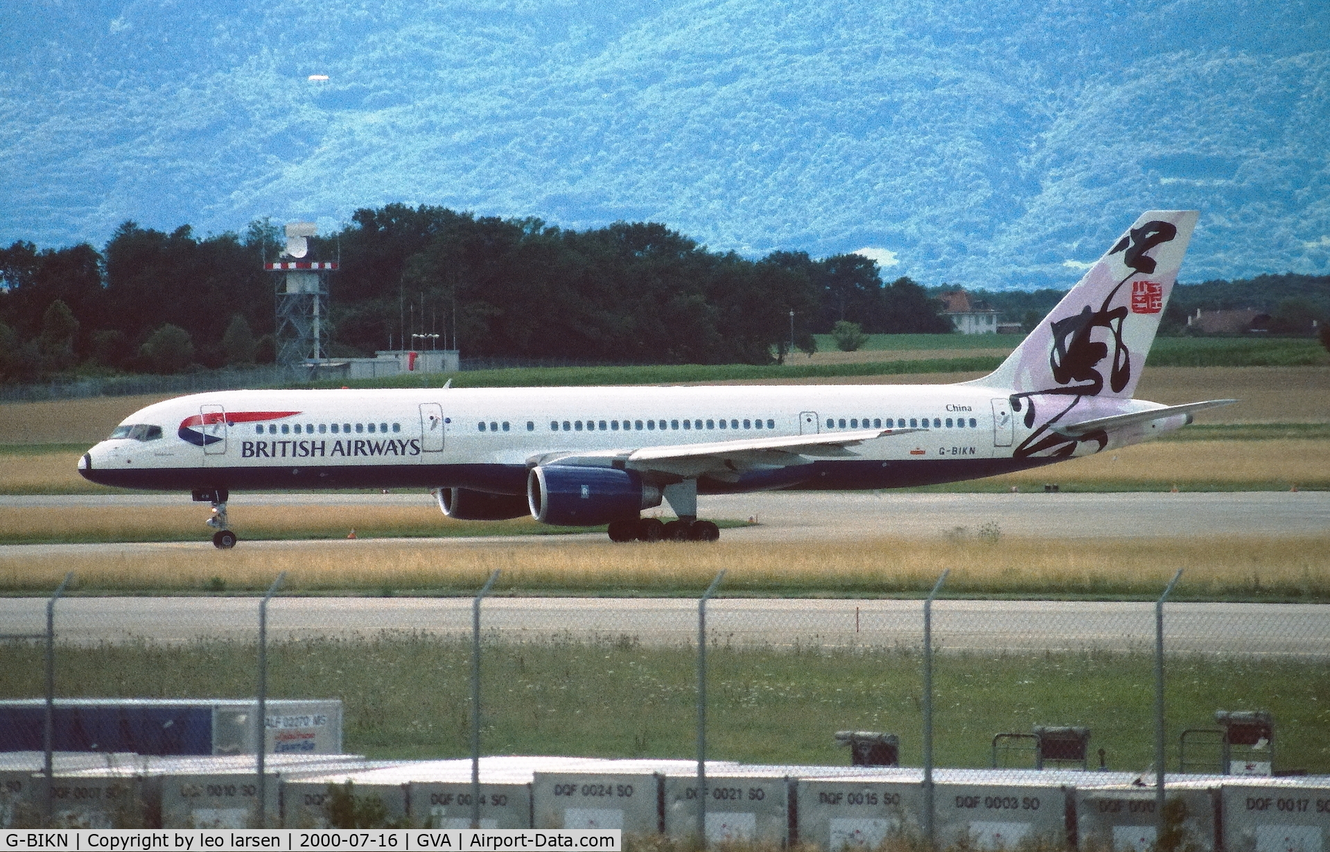 G-BIKN, 1984 Boeing 757-236 C/N 22186, Geneva 16.7.2000