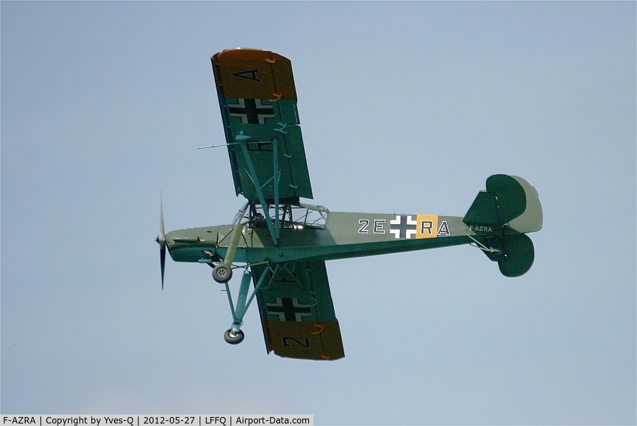 F-AZRA, Fieseler Fi-156C-3 Storch C/N 2039, Fieseler Fi-156C-3 Storch, On display, La Ferté-Alais airfield (LFFQ) Airshow 2012