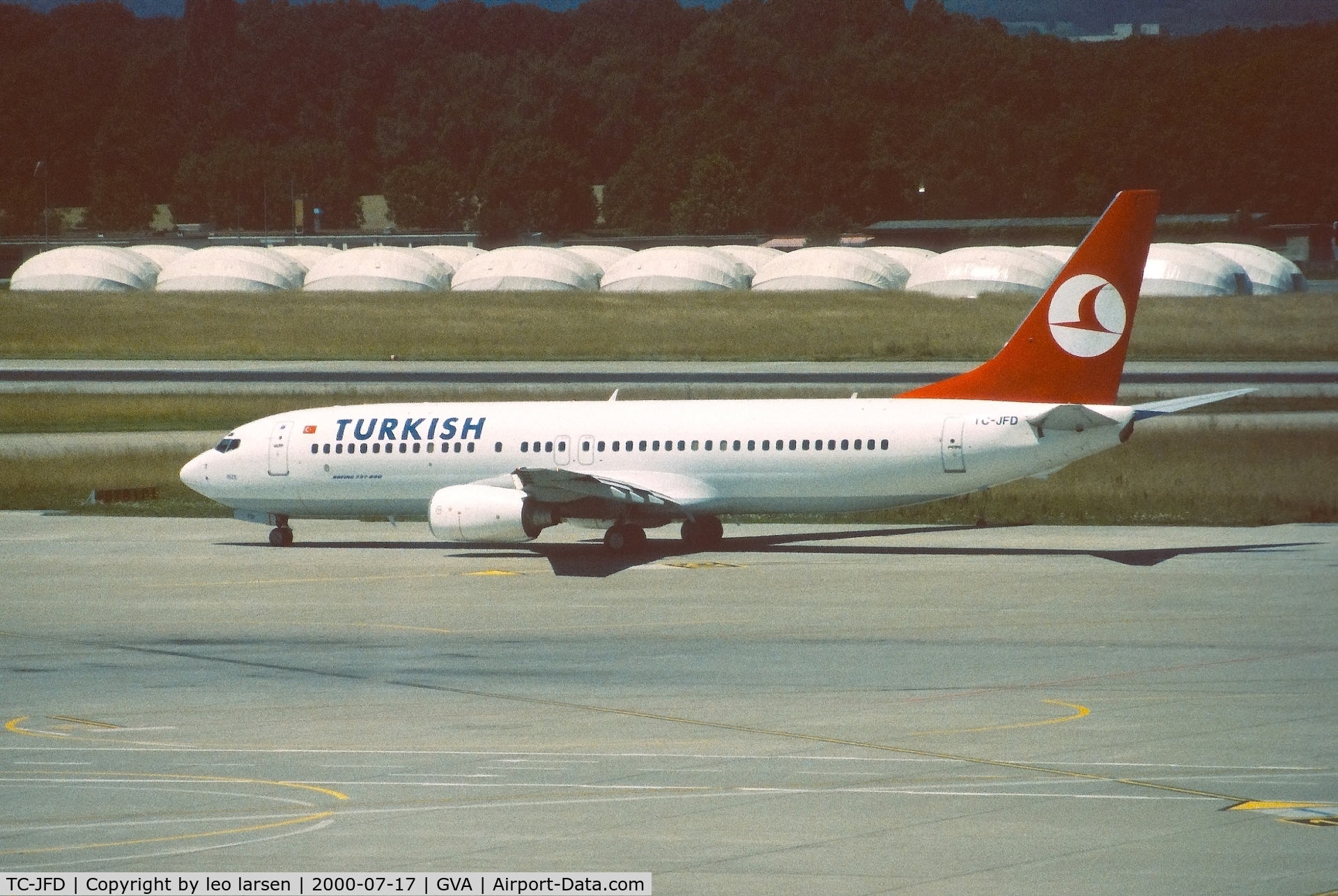 TC-JFD, 1998 Boeing 737-8F2 C/N 29766, Geneva 17.7.2000