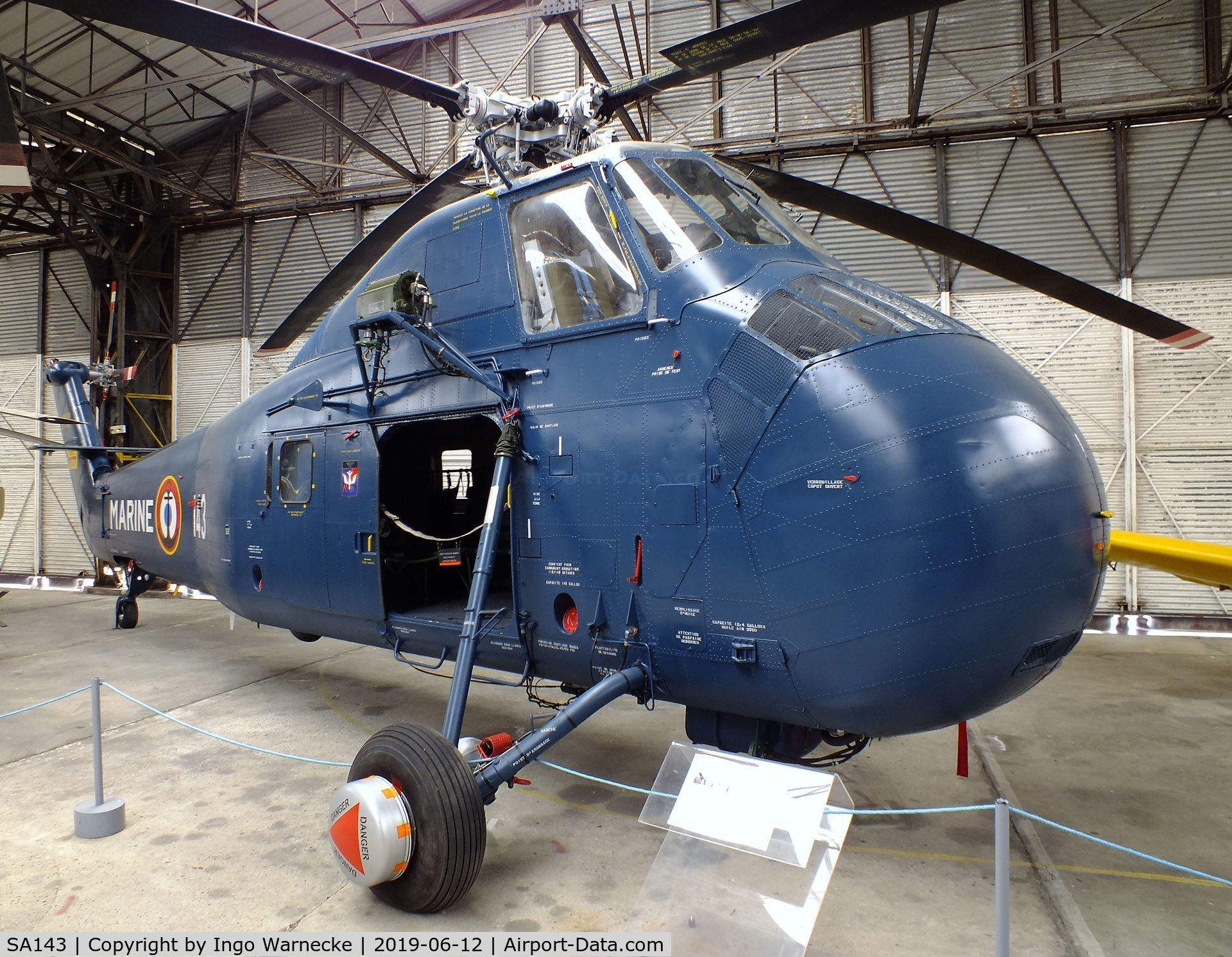 SA143, Sikorsky HSS-1 Seabat C/N SA143, Sikorsky HSS-1 Seabat at the Musee de l'ALAT et de l'Helicoptere, Dax
