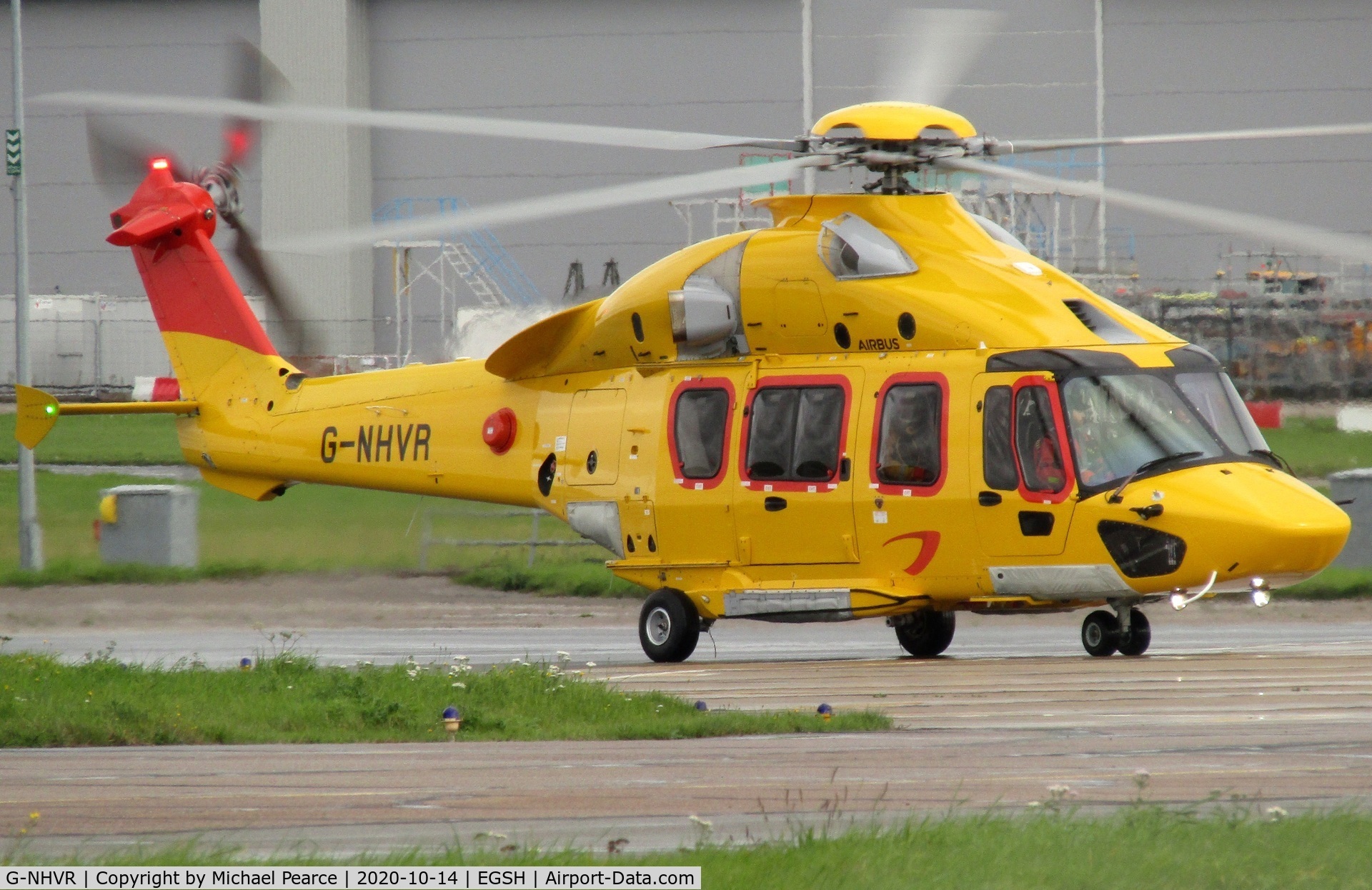 G-NHVR, 2018 Airbus Helicopters EC-175B C/N 5033, Arriving from Den Helder (DHR).