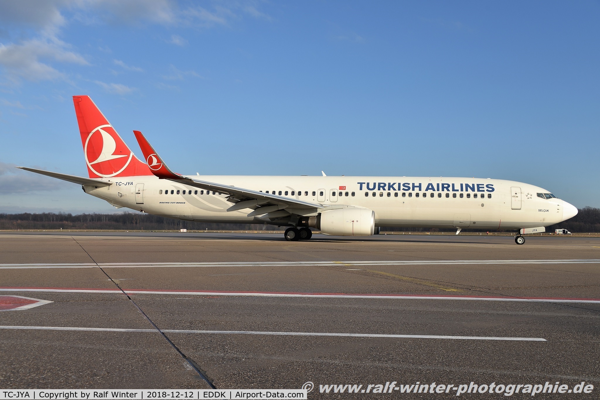 TC-JYA, 2011 Boeing 737-9F2/ER C/N 40973, Boeing 737-9F2ER(W) - TK THY Turkish Airlines 'Amasya' - 40973 - TC-JYA - 12.12.2018 - CGN