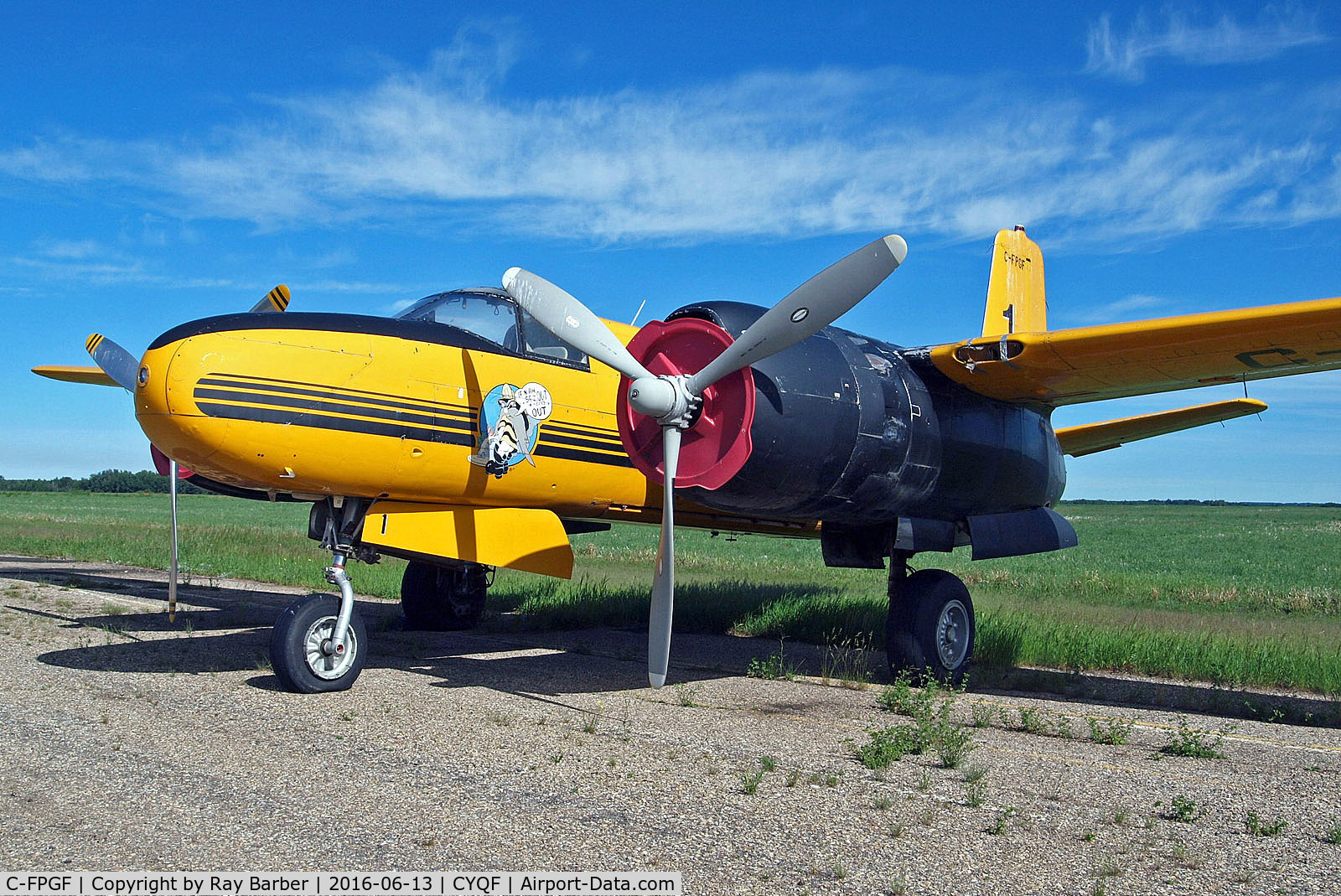 C-FPGF, 1945 Douglas A-26B Invader C/N 29154, C-FPGF   Douglas A-26B Invader [29154] (Air Spray (1967) Ltd) Red Deer Regional~C 13/06/2016