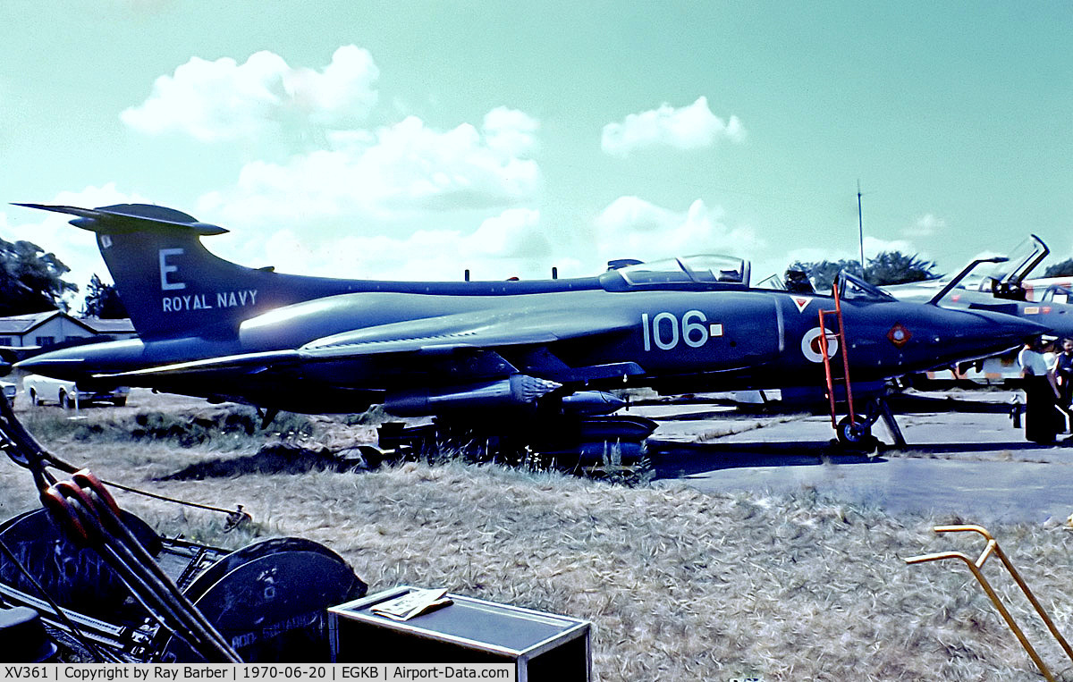 XV361, 1968 Hawker Siddeley Buccaneer S.2B C/N B3-11-67, XV361   Blackburn Buccaneer S.2B [B3-11-67] (Royal Navy) Biggin Hill~G 20/06/1970