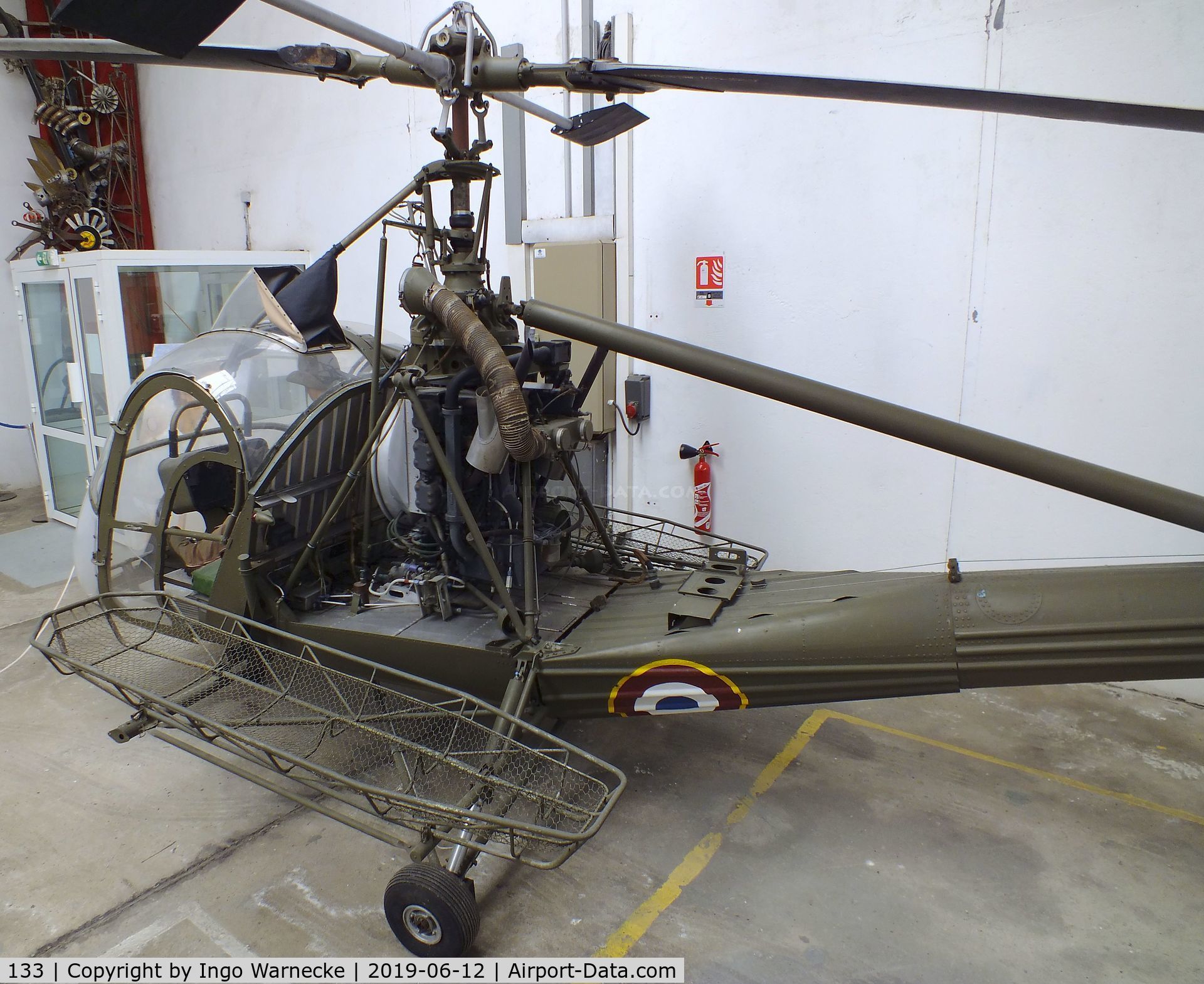 133, Hiller UH-12A C/N 133, Hiller UH-12A at the Musee de l'ALAT et de l'Helicoptere, Dax