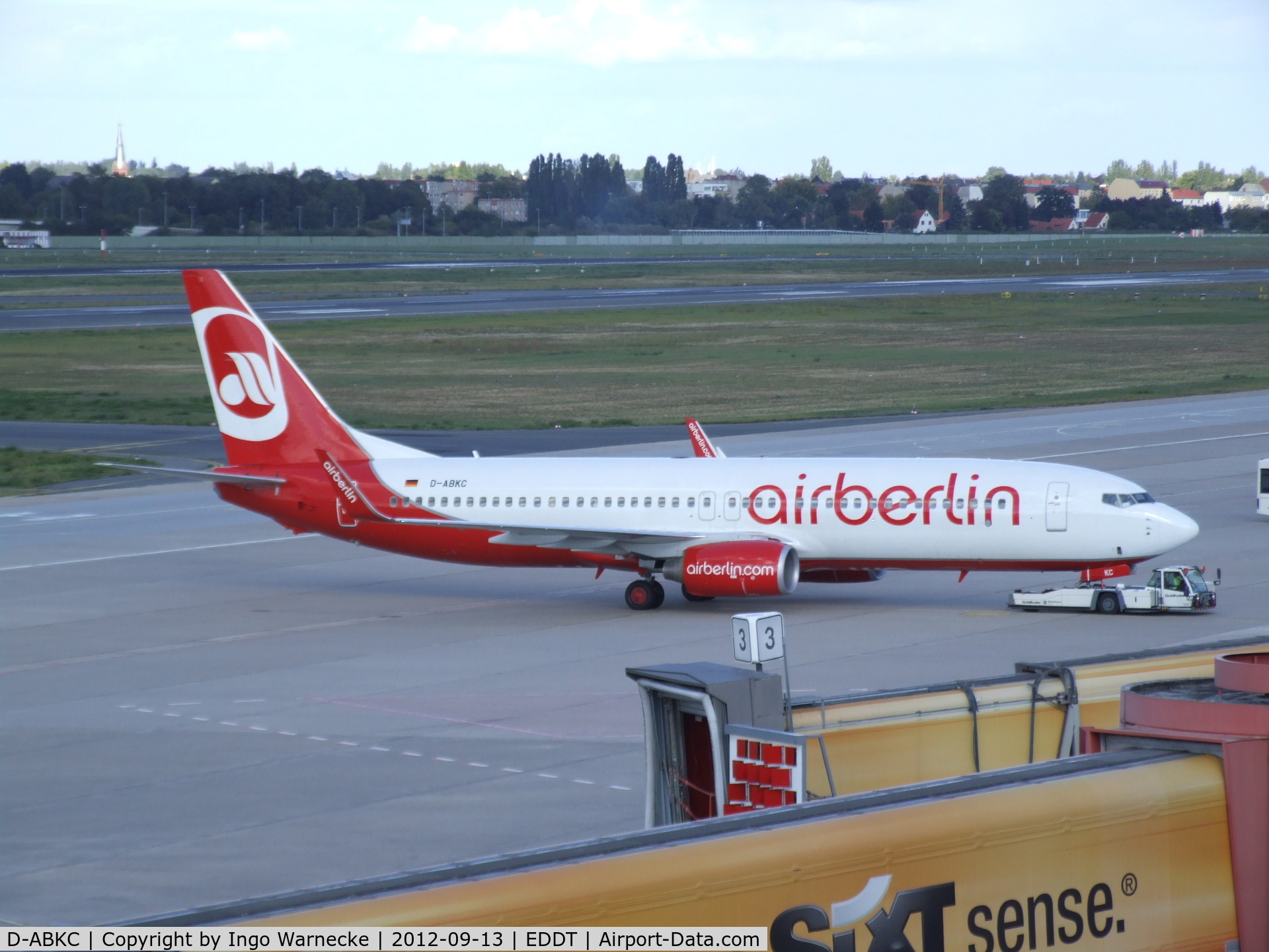 D-ABKC, 2008 Boeing 737-86J C/N 37741, Boeing 737-86J of airberlin at Berlin-Tegel airport