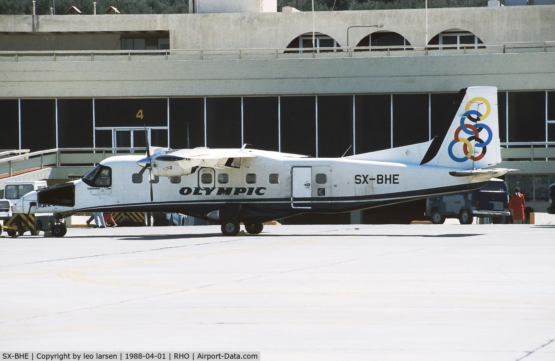 SX-BHE, 1985 Dornier 228-201 C/N 8050, Rhodos 1.4.1988